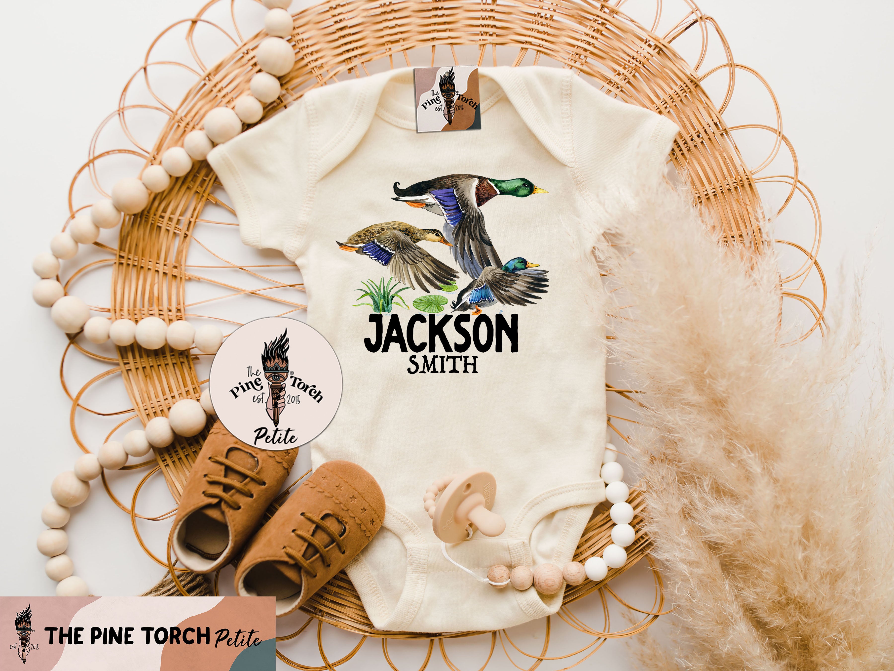 « PERSONALIZED LITTLE DUCK HUNTER » BODYSUIT