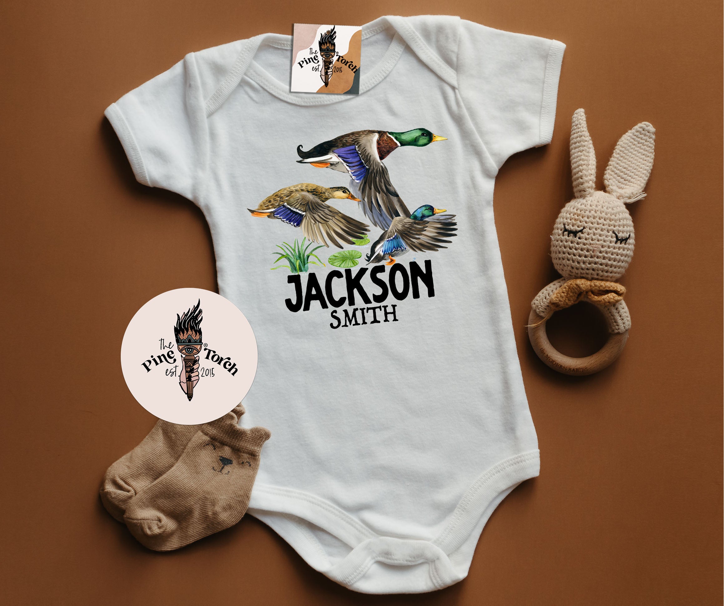 « PERSONALIZED LITTLE DUCK HUNTER » BODYSUIT