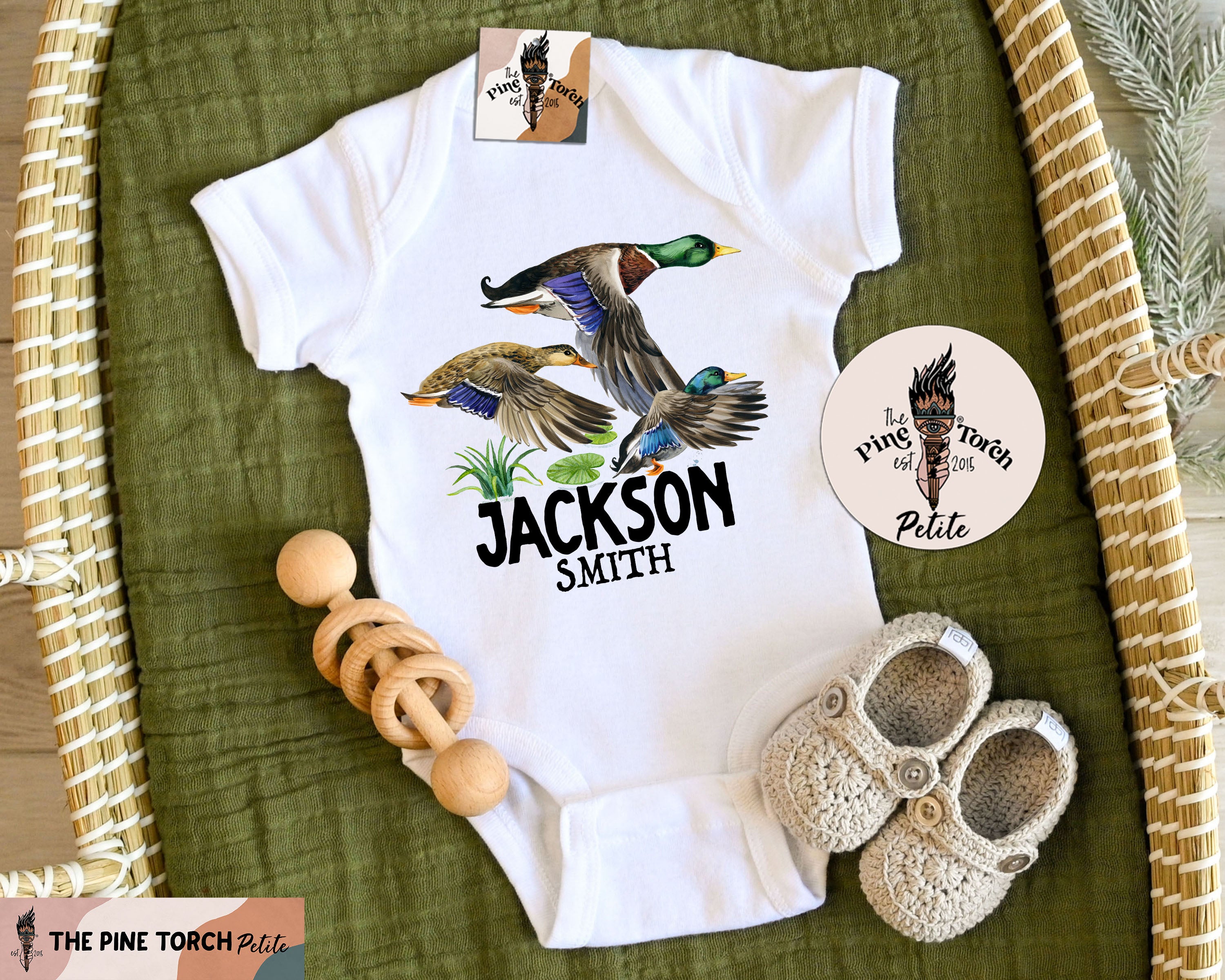 « PERSONALIZED LITTLE DUCK HUNTER » BODYSUIT