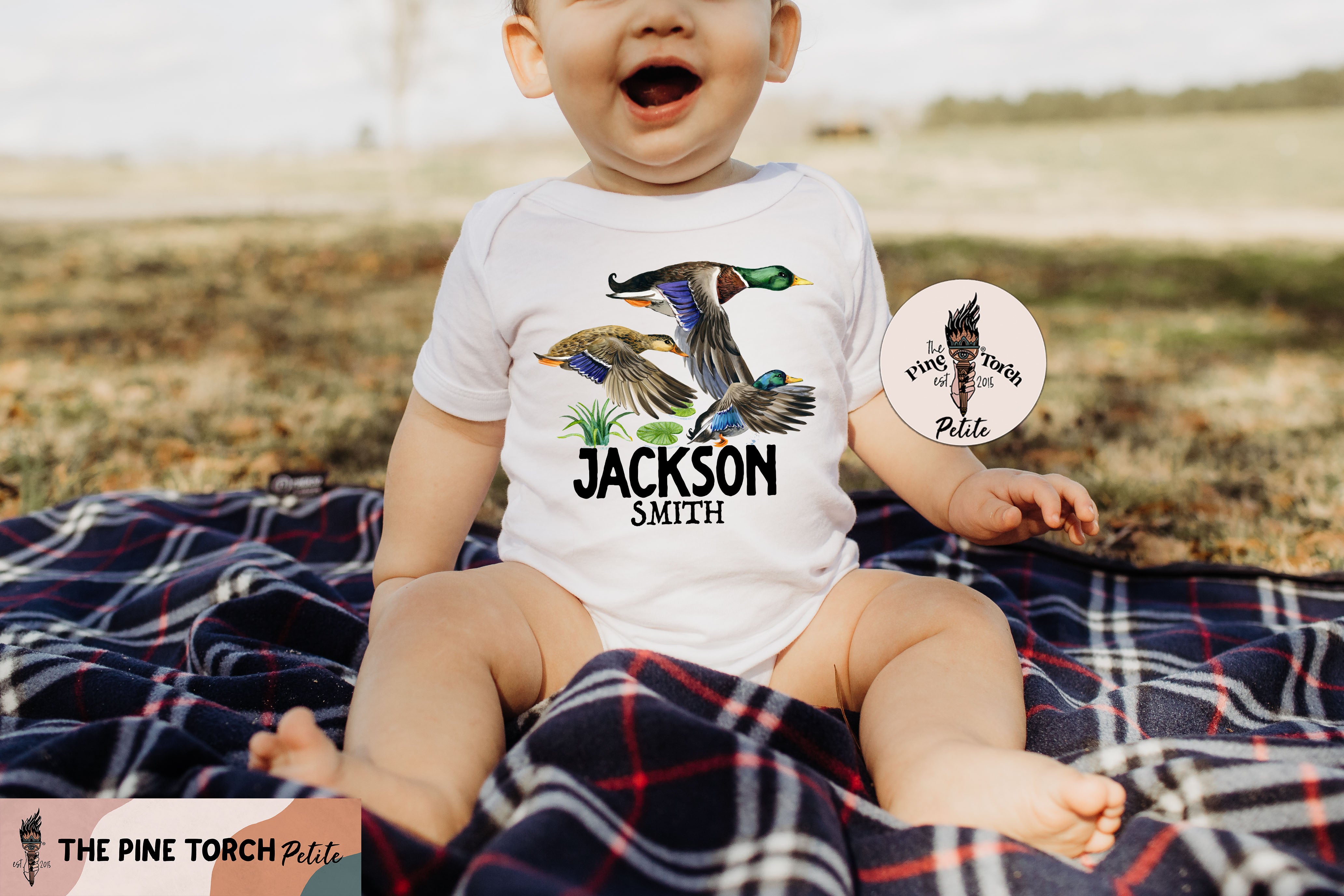 « PERSONALIZED LITTLE DUCK HUNTER » BODYSUIT