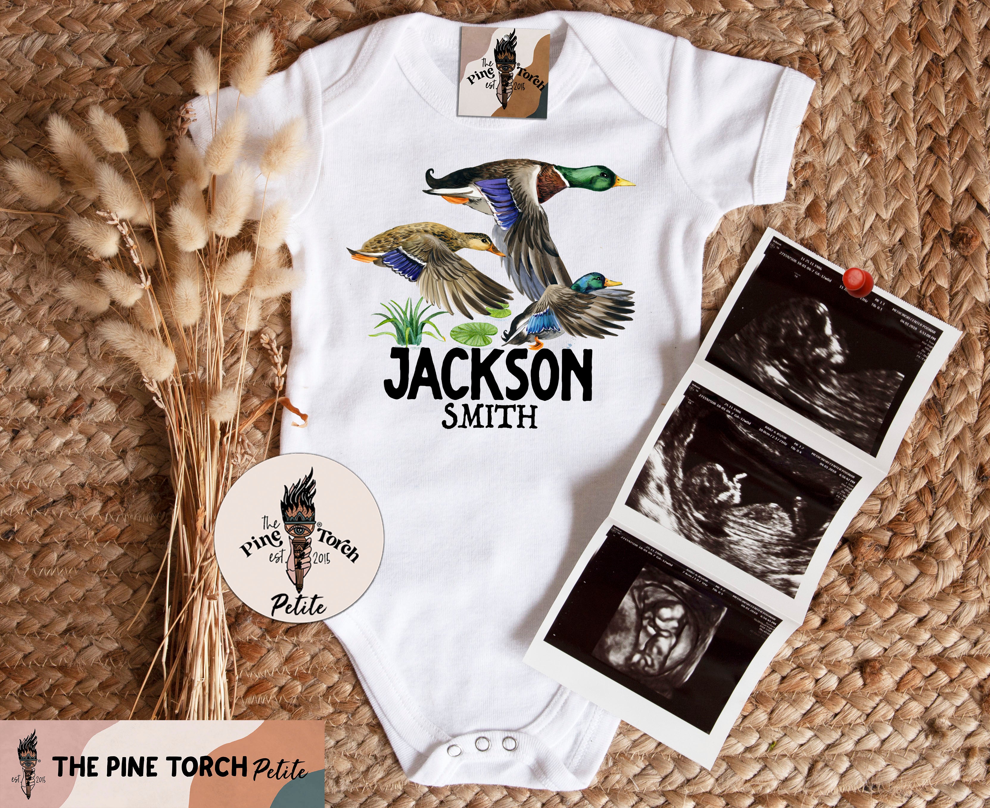 « PERSONALIZED LITTLE DUCK HUNTER » BODYSUIT