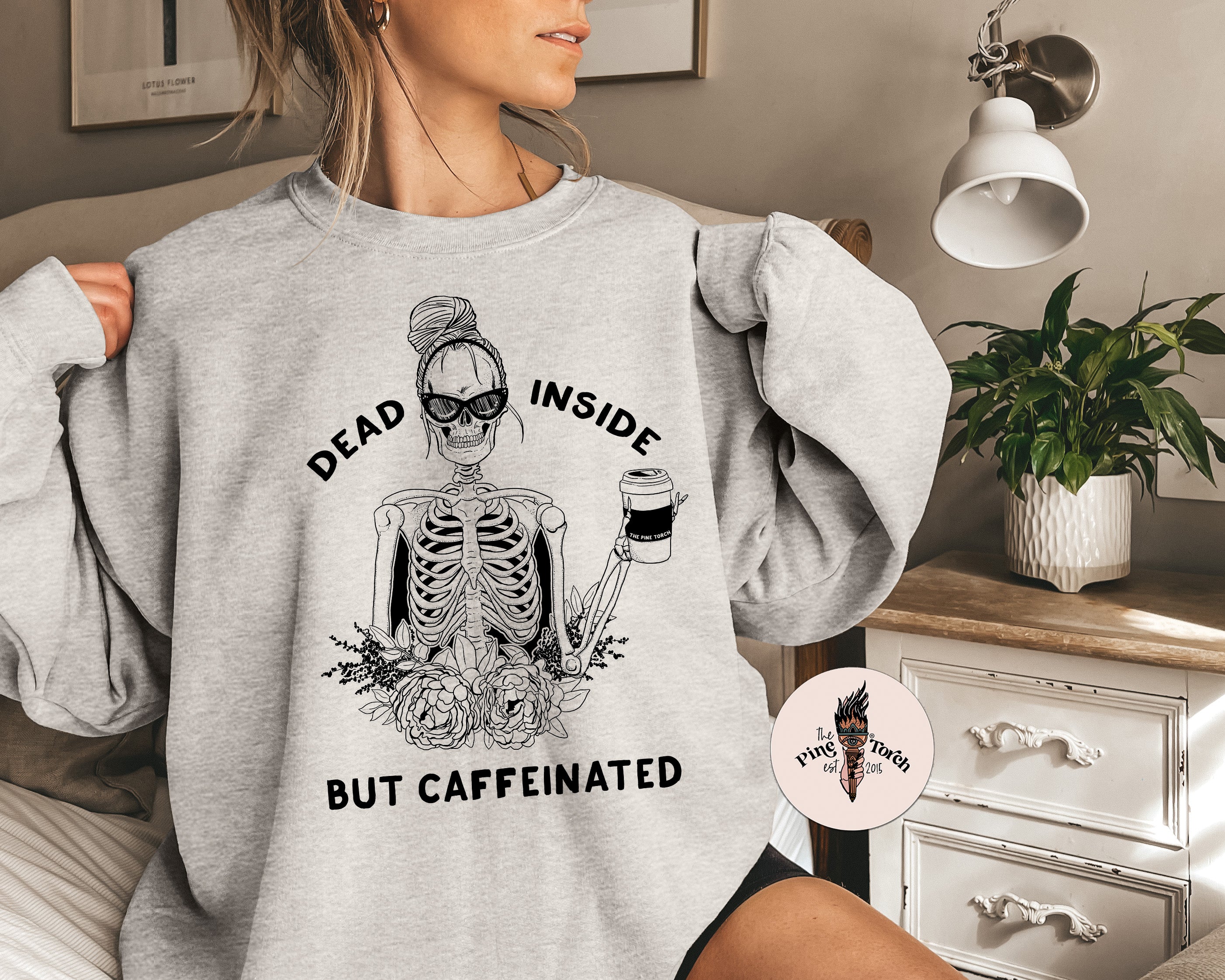 DEAD INSIDE BUT CAFFEINATED // UNISEX PULLOVER