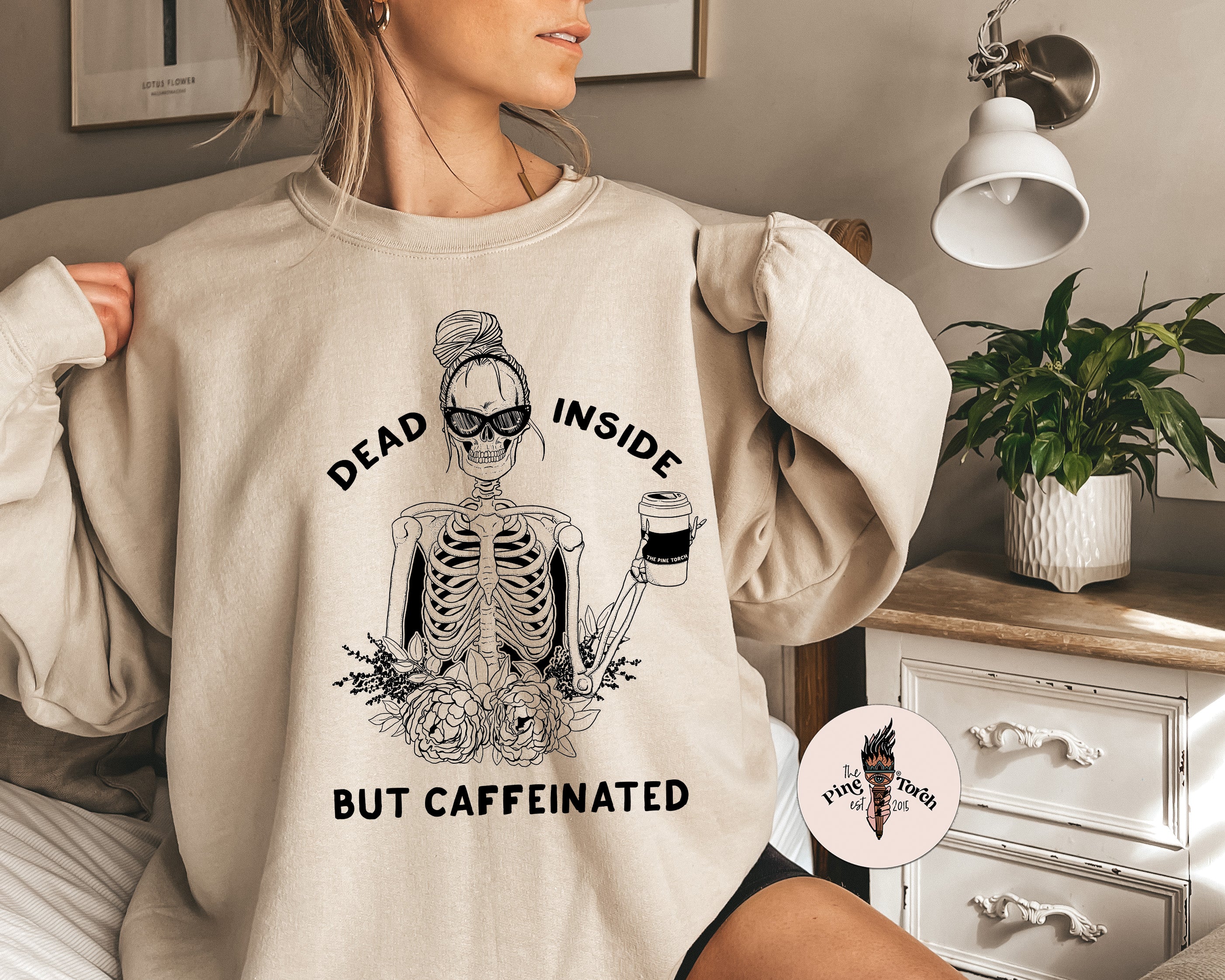 DEAD INSIDE BUT CAFFEINATED // UNISEX PULLOVER