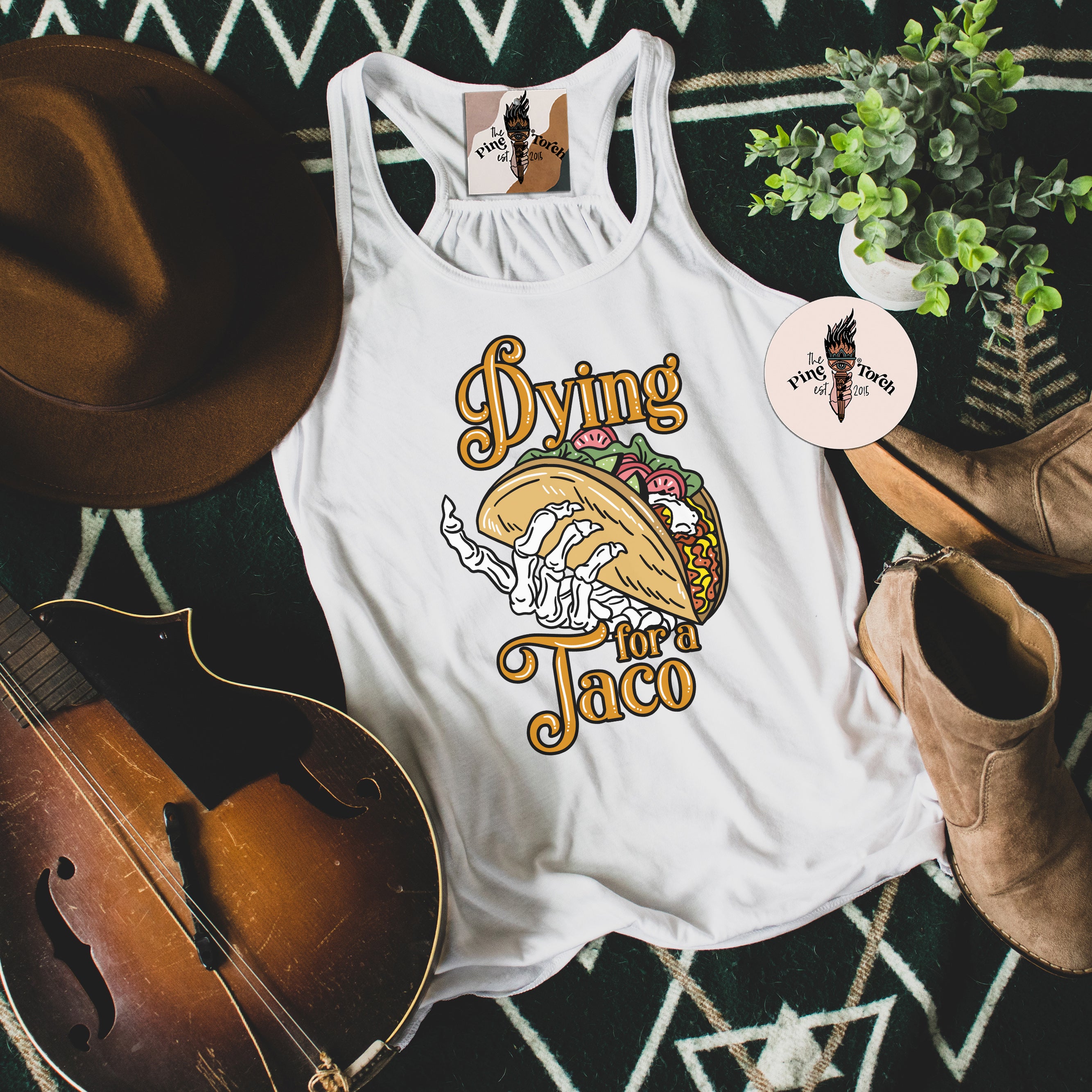 DYING FOR A TACO // FLOWY RACERBACK TANK