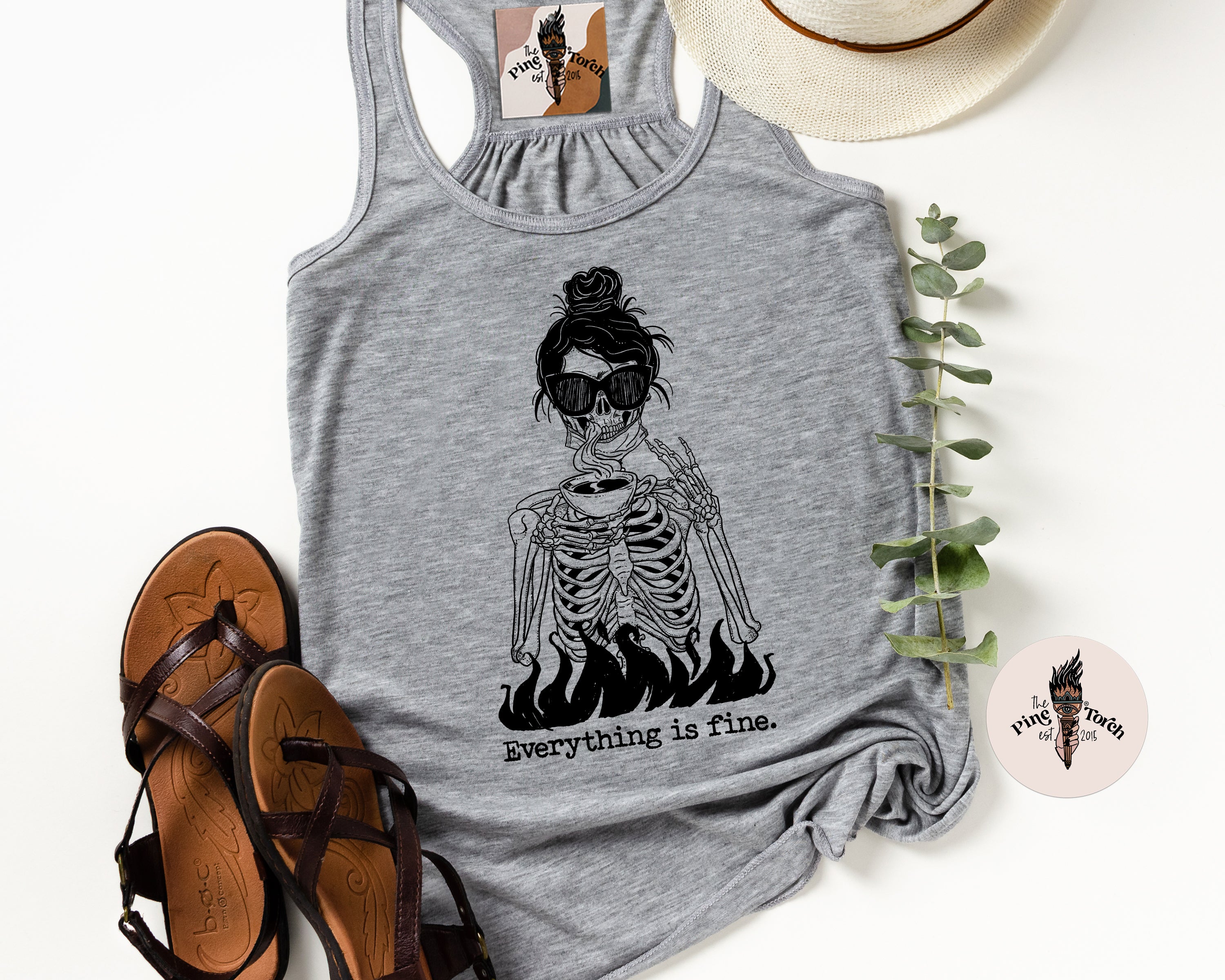 EVERYTHING IS FINE // FLOWY RACERBACK TANK