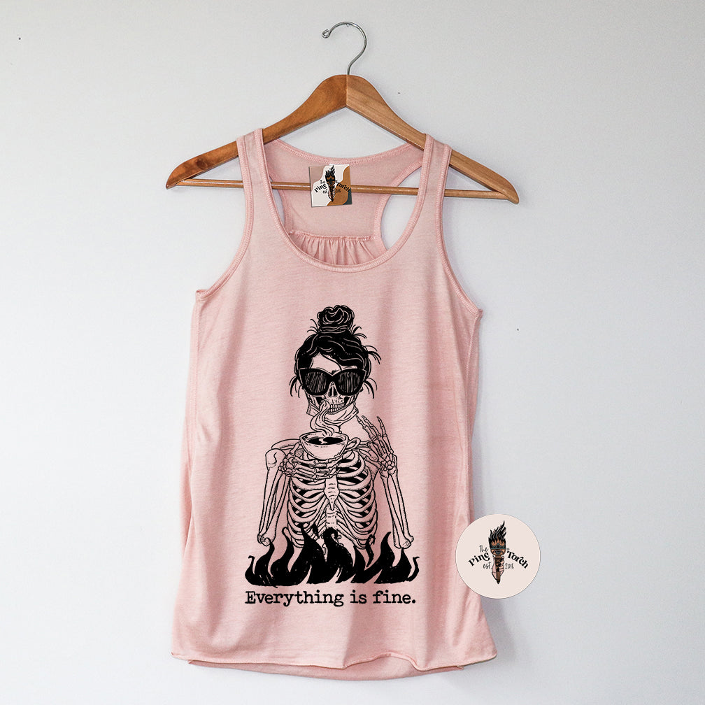 EVERYTHING IS FINE // FLOWY RACERBACK TANK