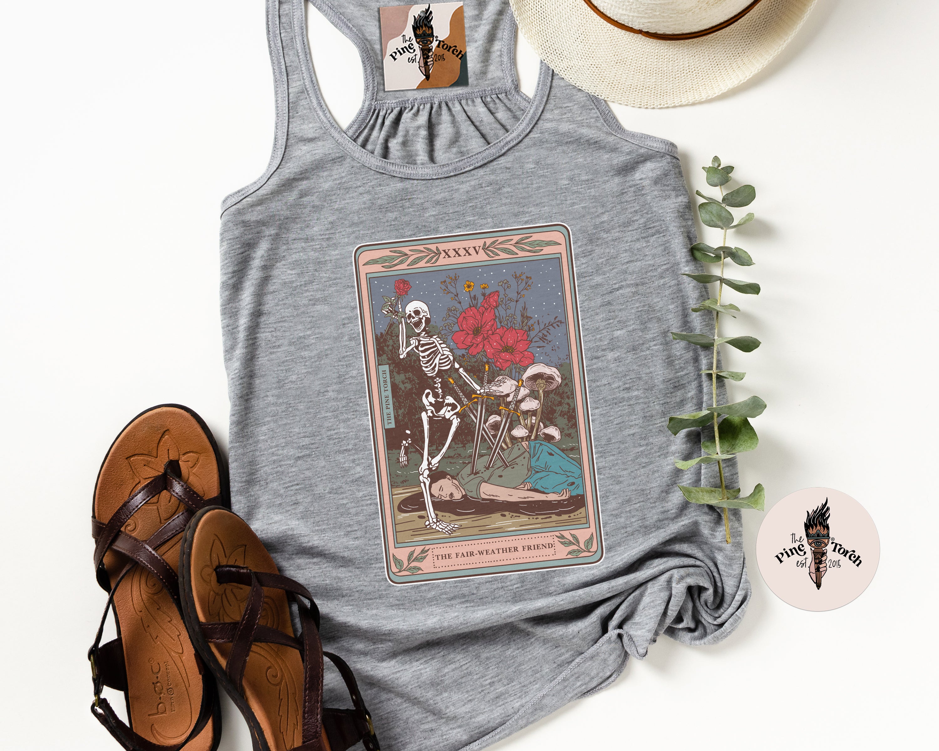 THE FAIR WEATHER FRIEND // FLOWY RACERBACK TANK
