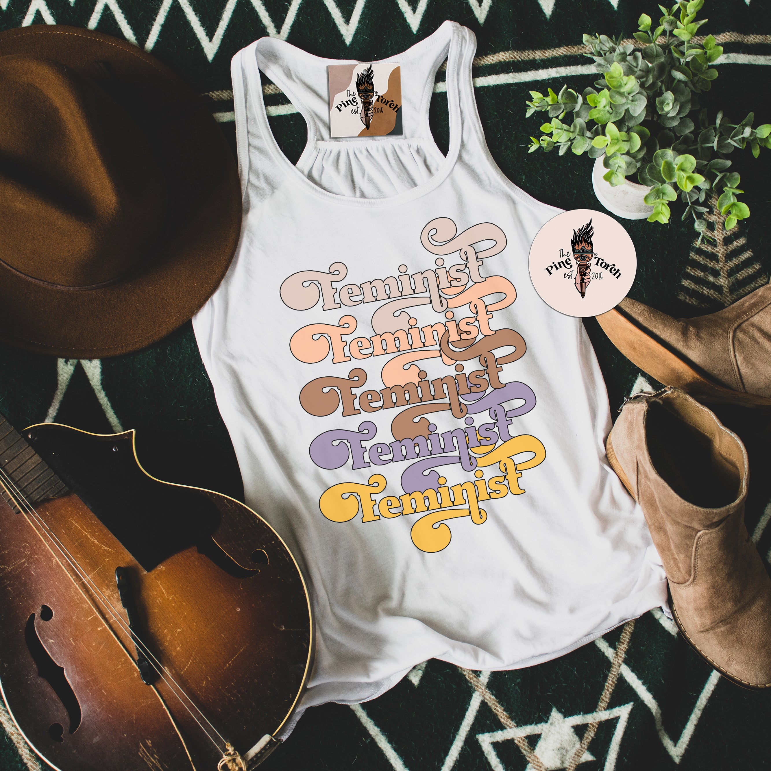 FEMINIST REPLAY // FLOWY RACERBACK TANK