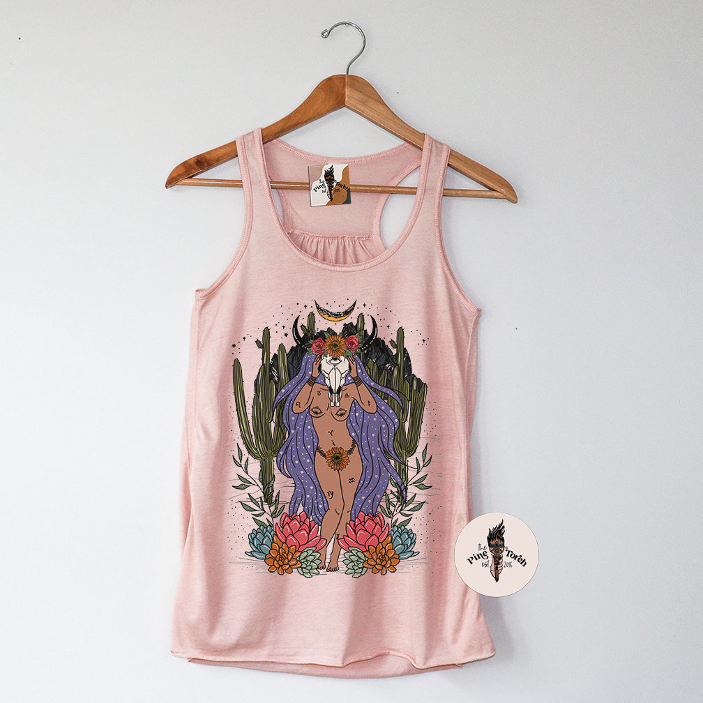 FINDING MY WAY BACK HOME // FLOWY RACERBACK TANK