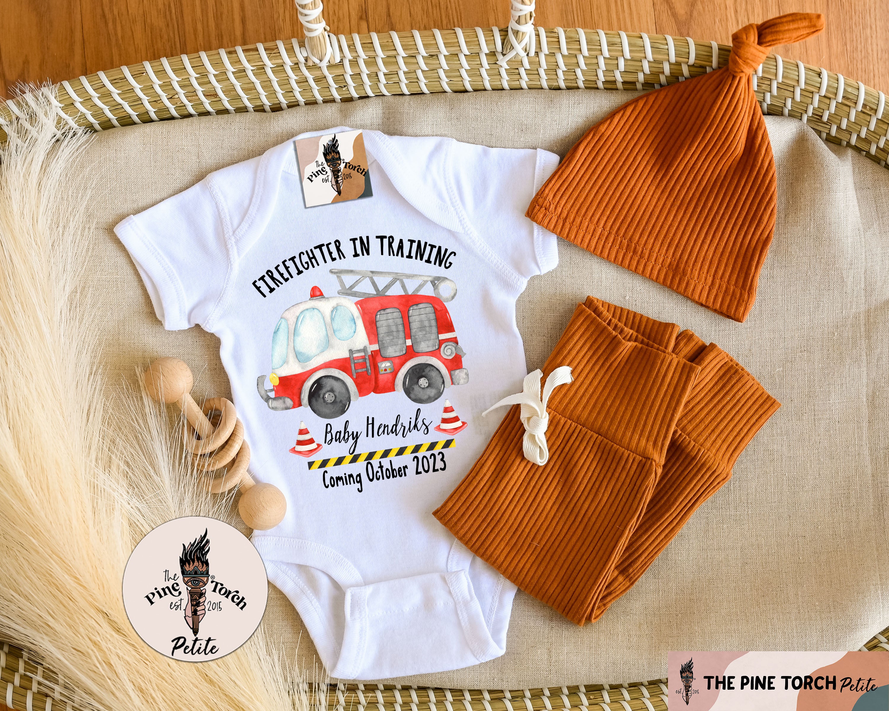 « PERSONALIZED FIREFIGHTER IN TRAINING » BODYSUIT