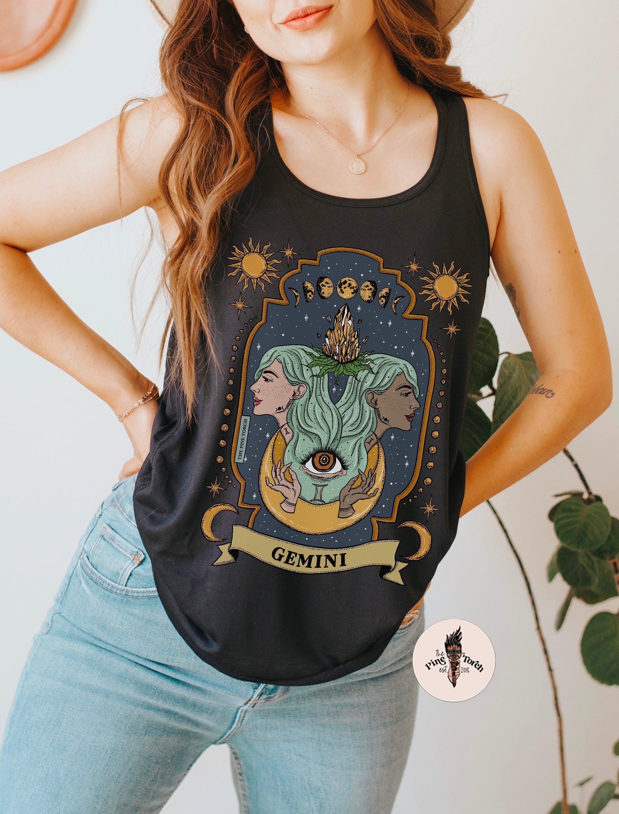 GEMINI // FLOWY RACERBACK TANK