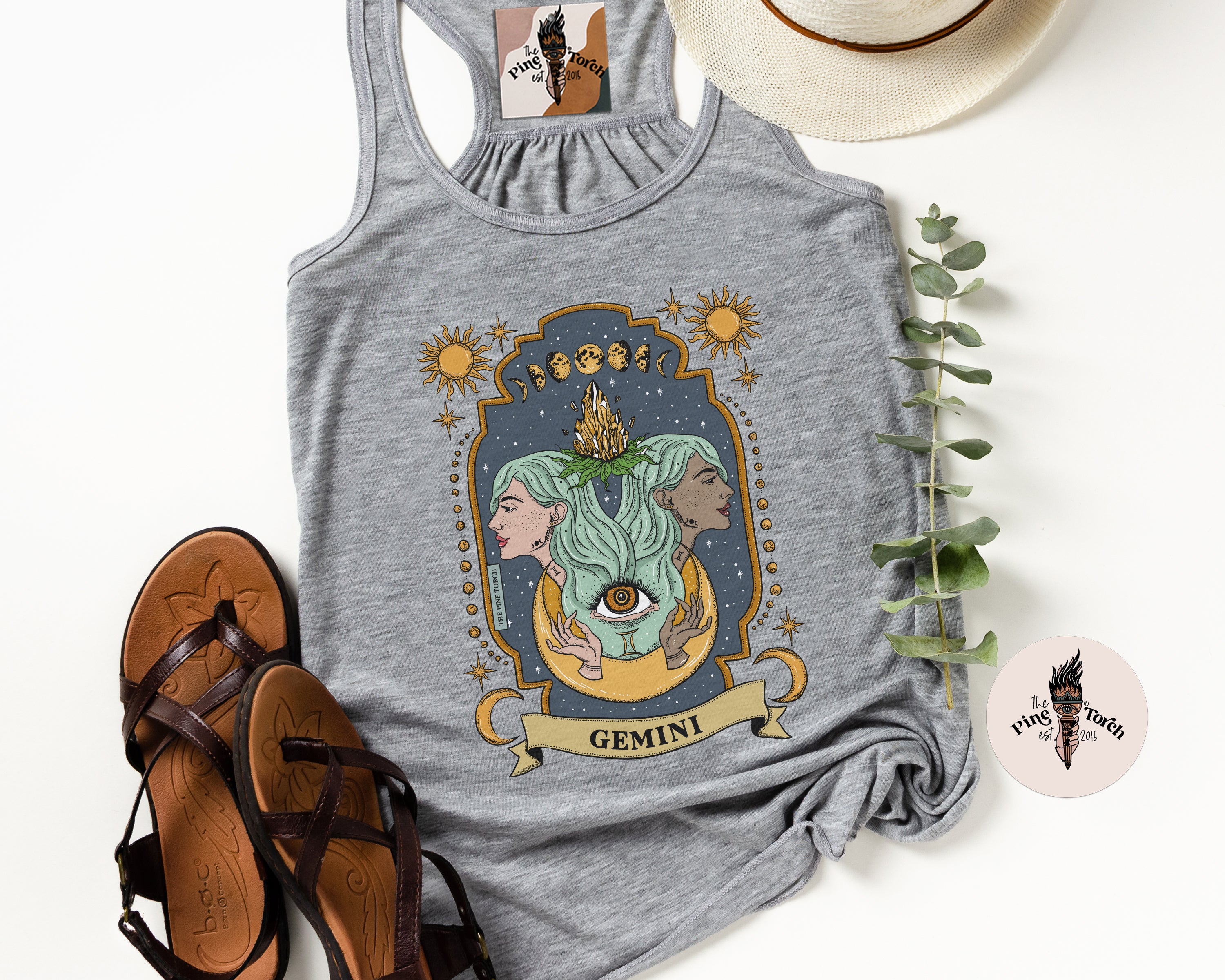 GEMINI // FLOWY RACERBACK TANK