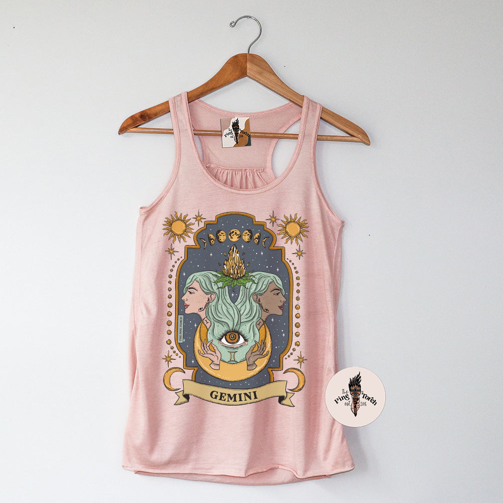 GEMINI // FLOWY RACERBACK TANK