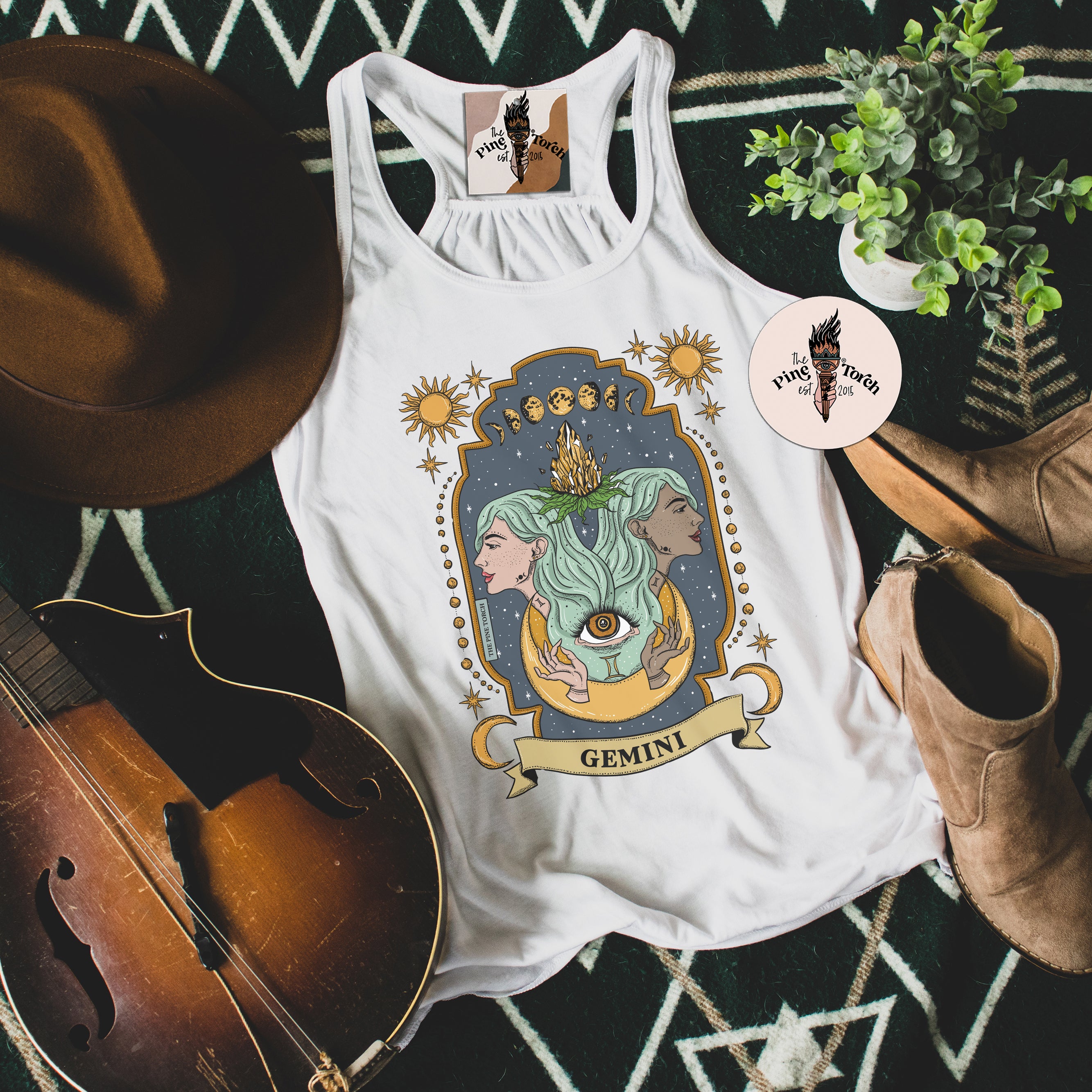 GEMINI // FLOWY RACERBACK TANK