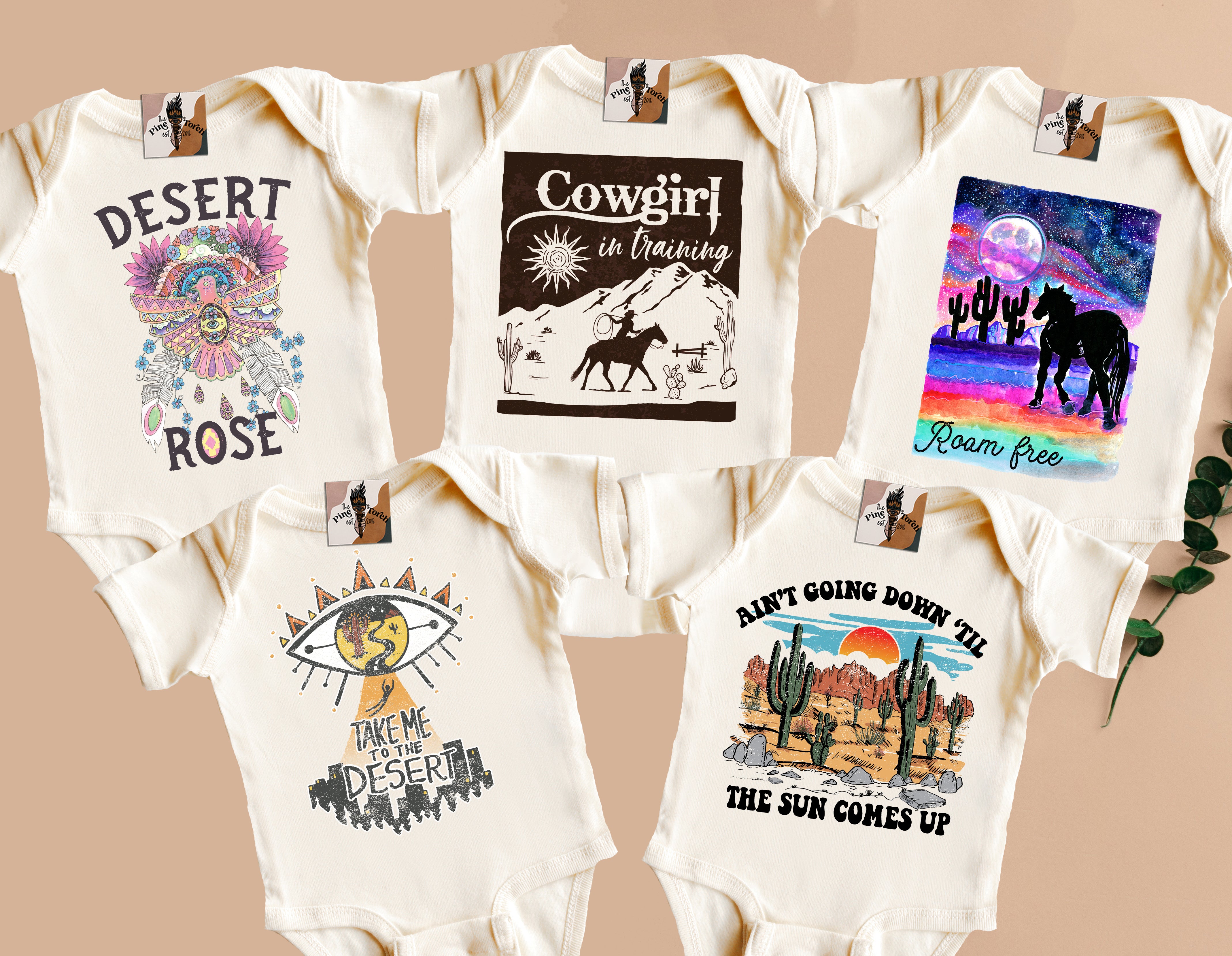 « DESERT (GIRL) STARTER PACK » 5 BODYSUIT BUNDLE