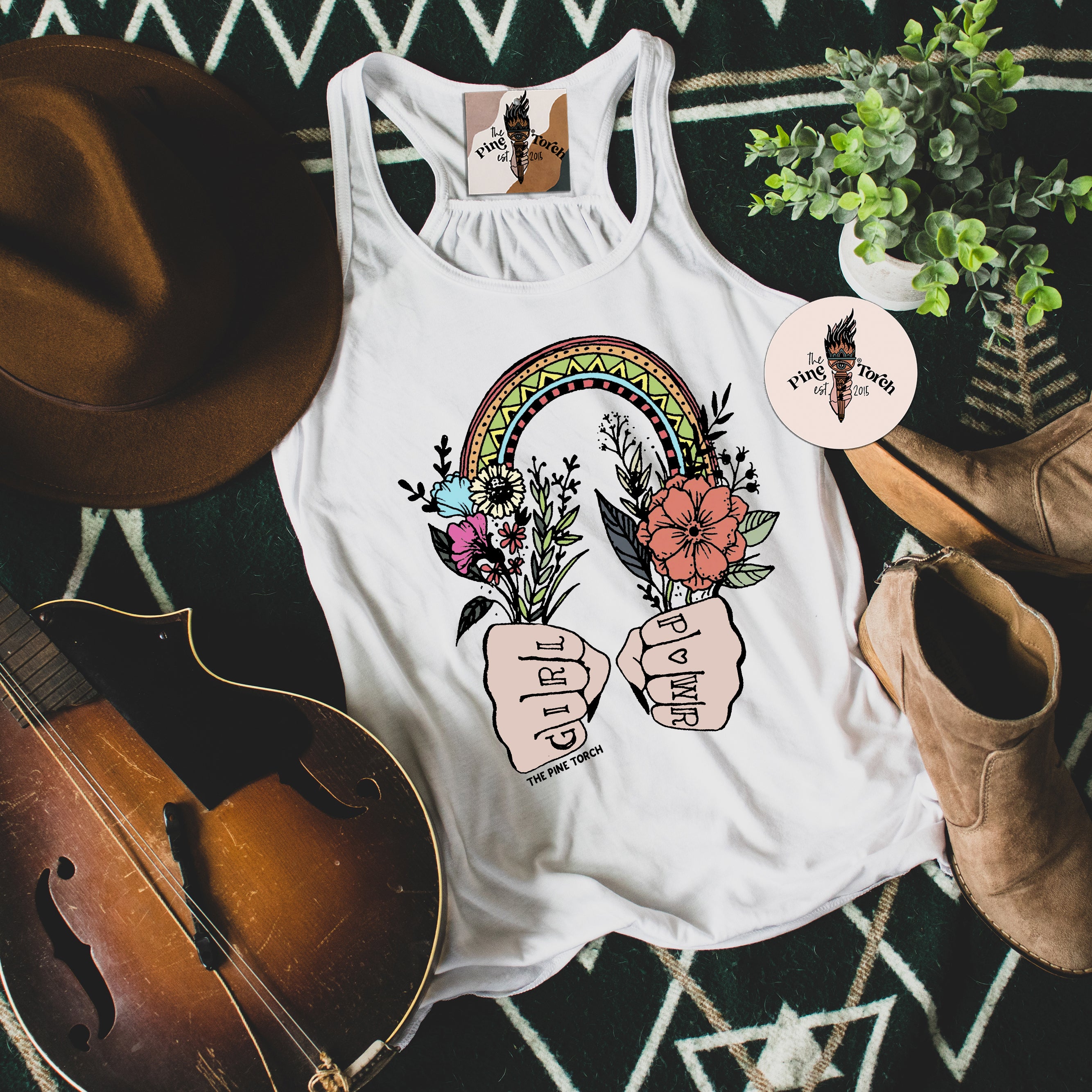 GIRL POWER // FLOWY RACERBACK TANK