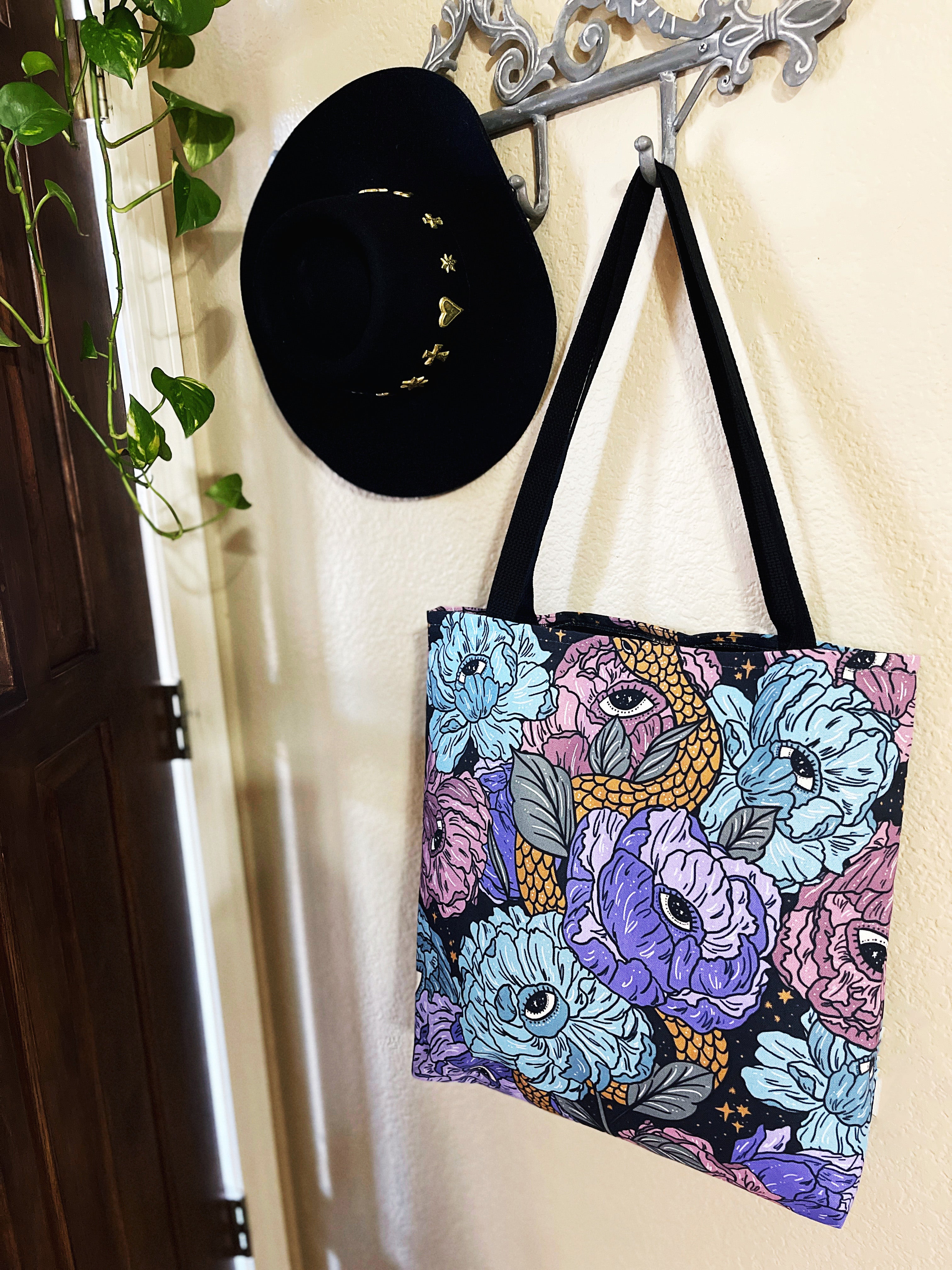 GOTHIC FLORAL // TOTE BAG (3 Sizes)
