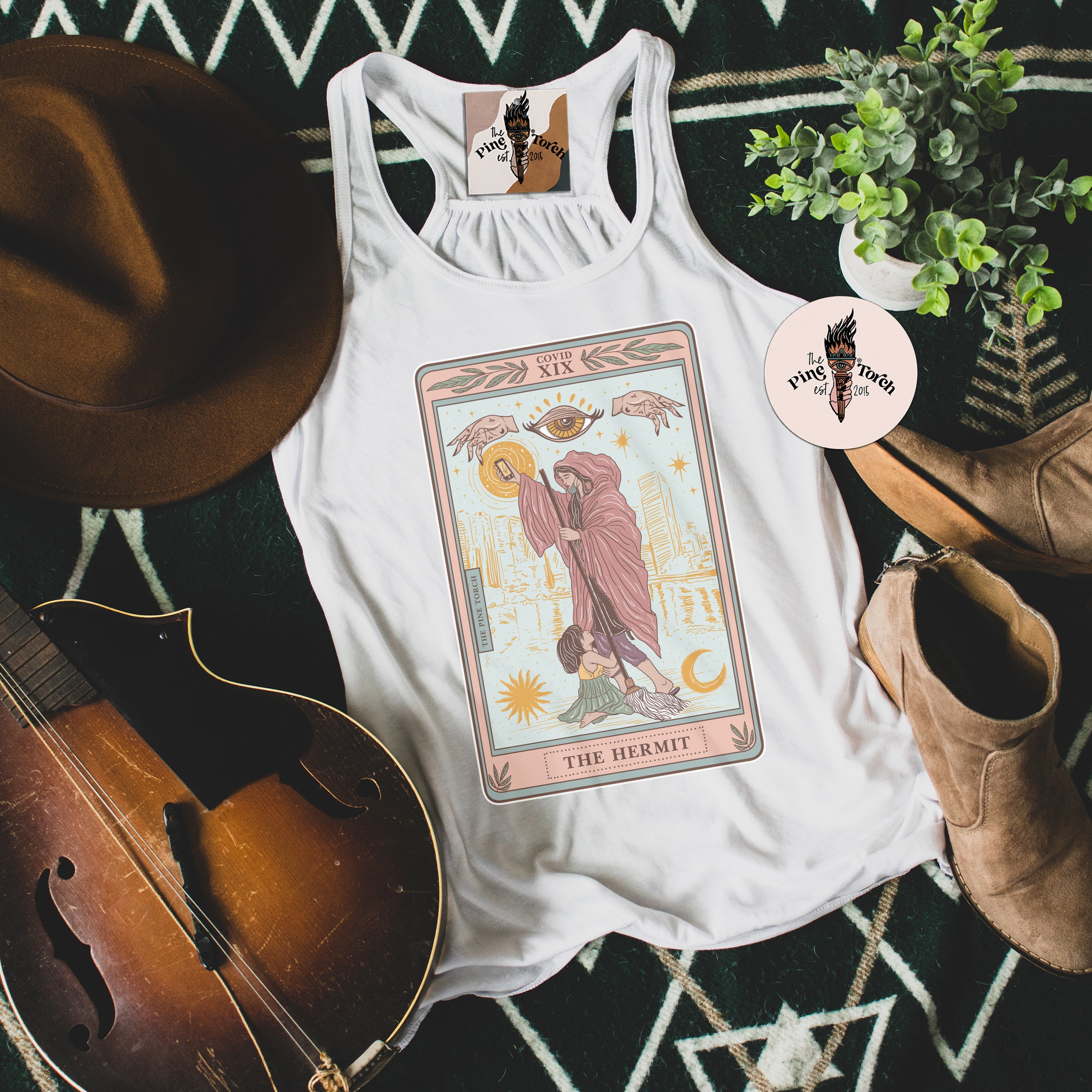 THE HERMIT // FLOWY RACERBACK TANK