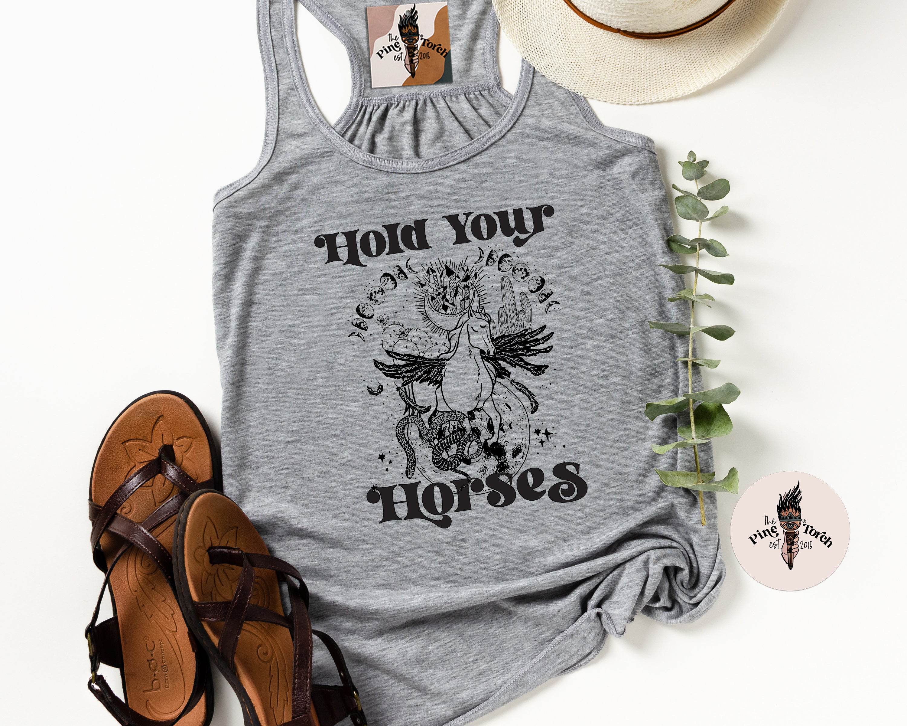 HOLD YOUR HORSES // FLOWY RACERBACK TANK