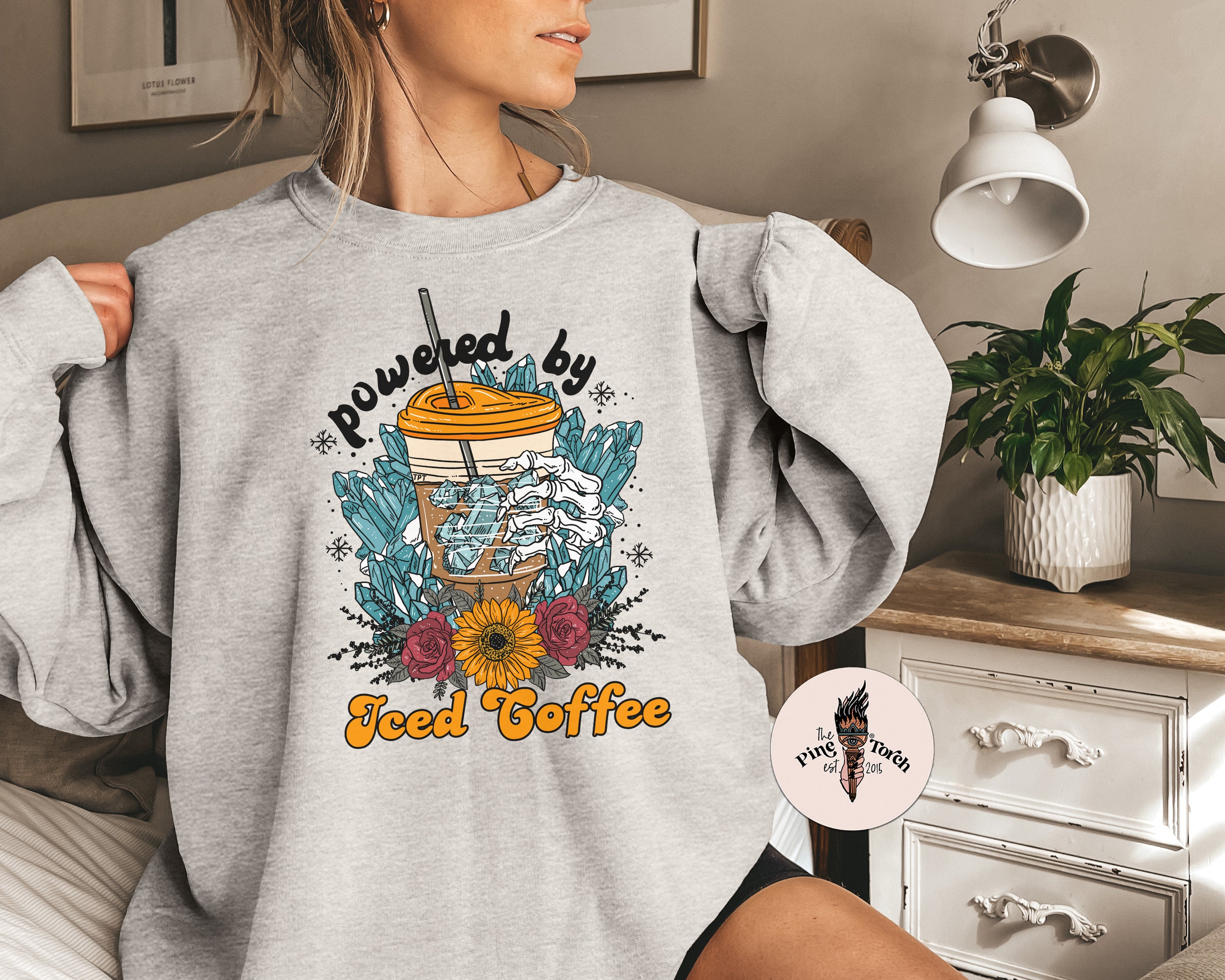 POWERED BY ICED COFFEE // UNISEX PULLOVER