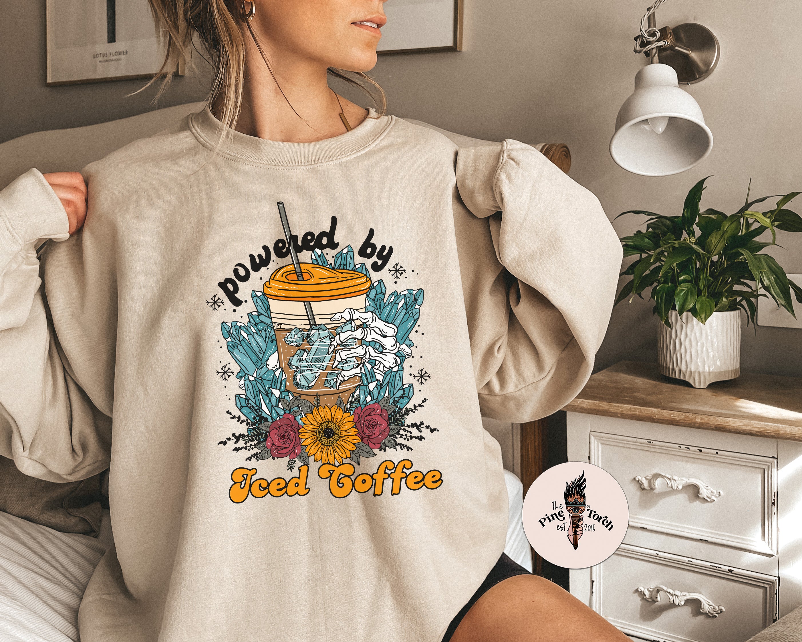 POWERED BY ICED COFFEE // UNISEX PULLOVER
