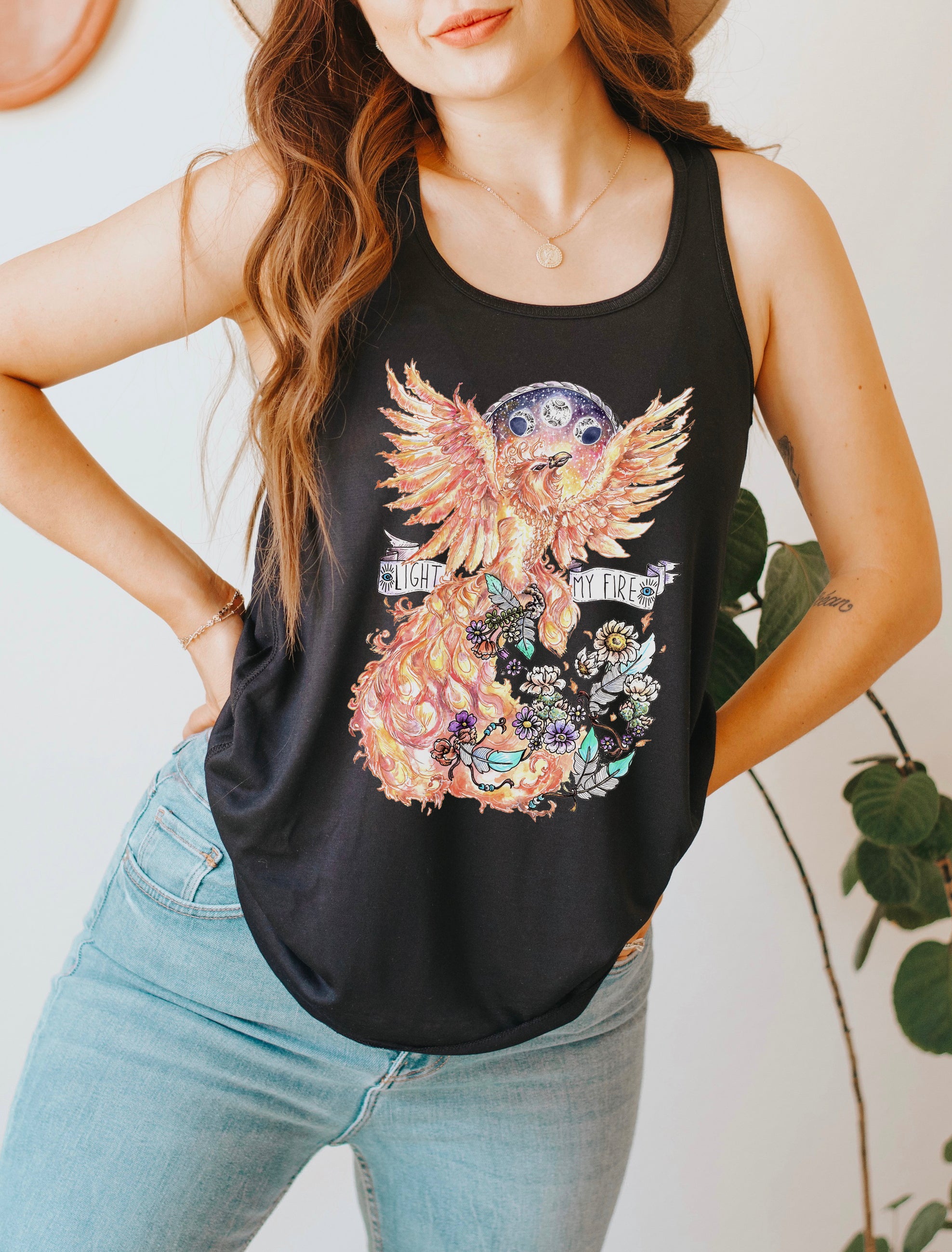 LIGHT MY FIRE // FLOWY RACERBACK TANK