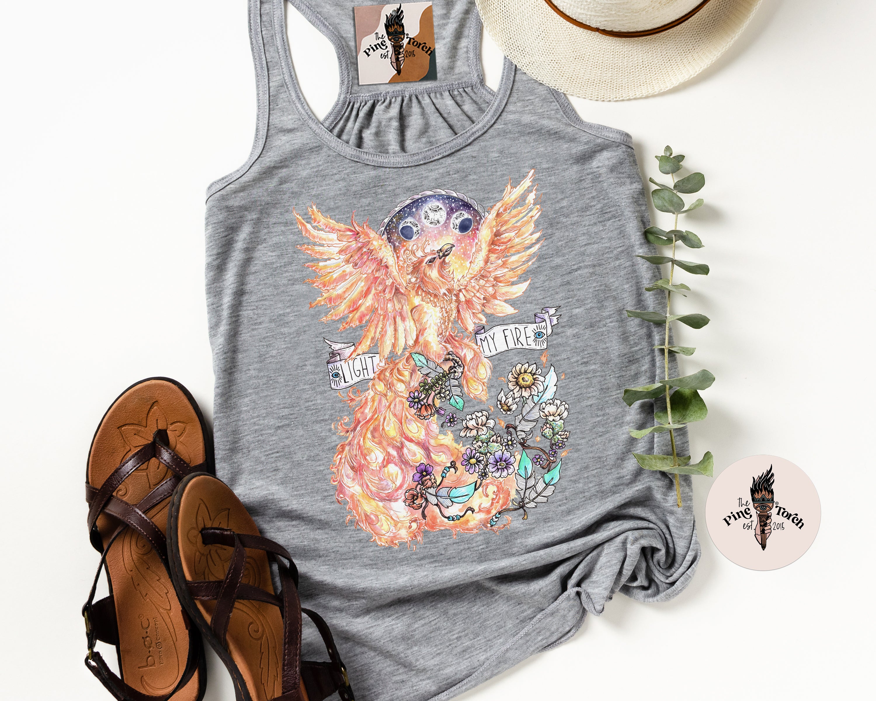 LIGHT MY FIRE // FLOWY RACERBACK TANK