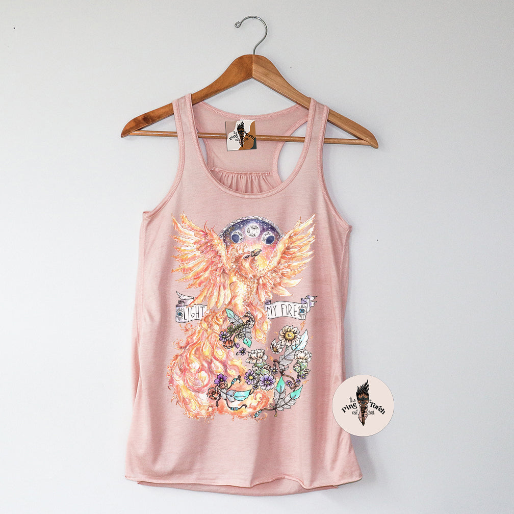 LIGHT MY FIRE // FLOWY RACERBACK TANK