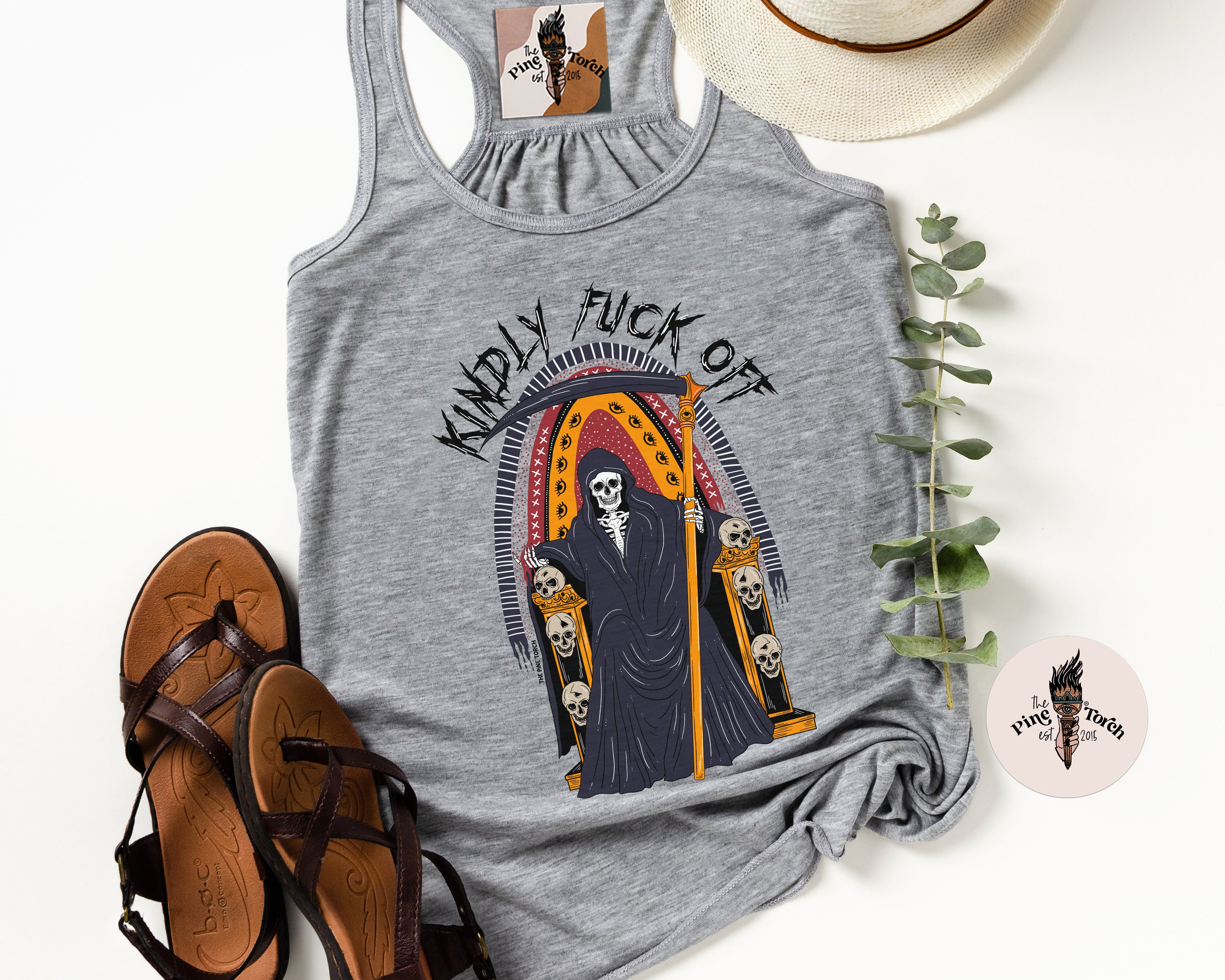 KINDLY FUCK OFF // FLOWY RACERBACK TANK