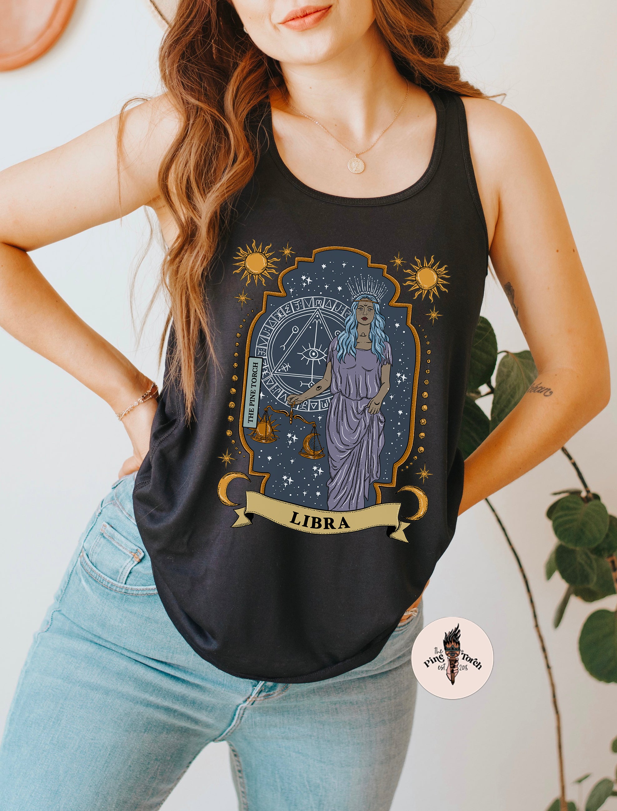LIBRA // FLOWY RACERBACK TANK
