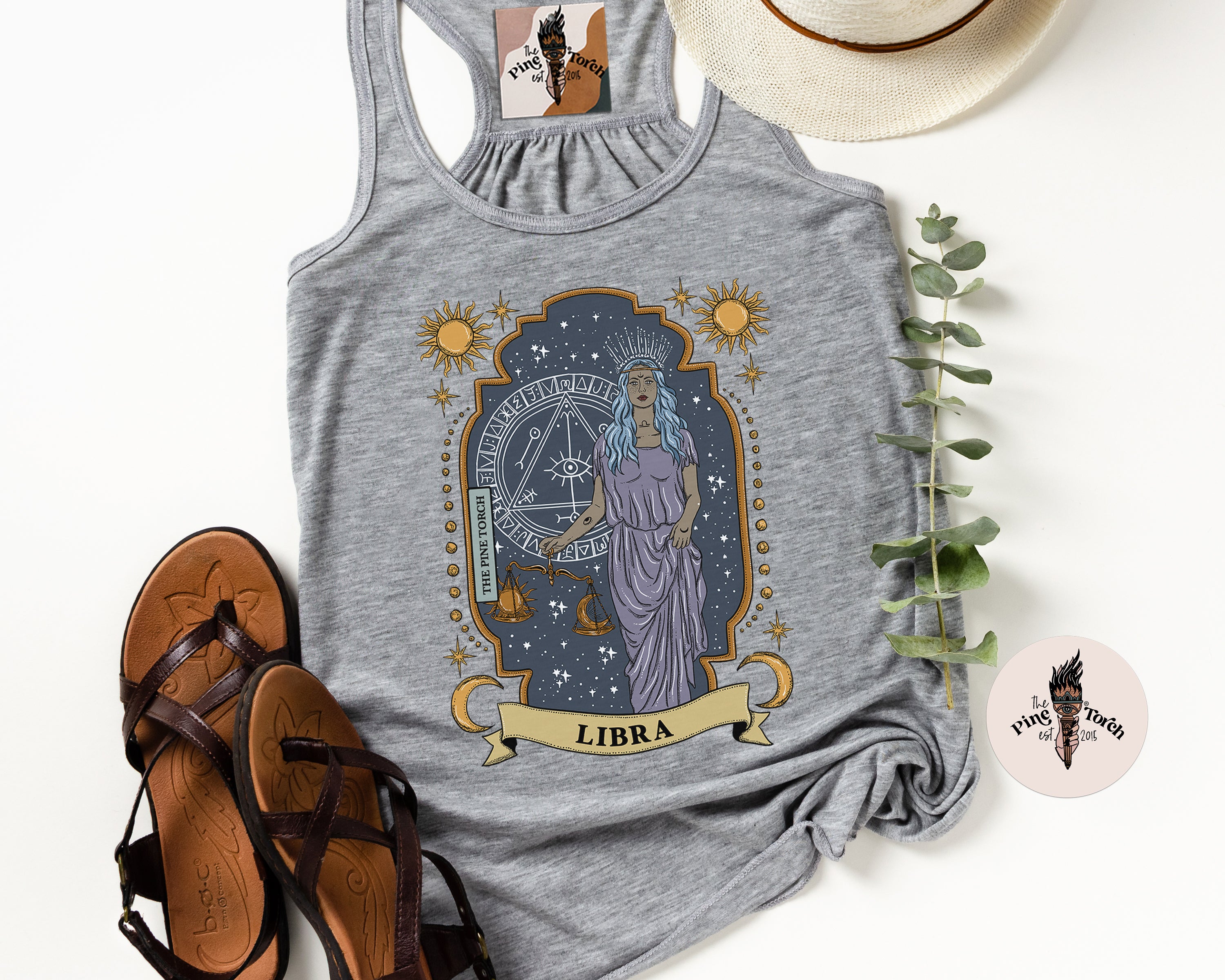 LIBRA // FLOWY RACERBACK TANK
