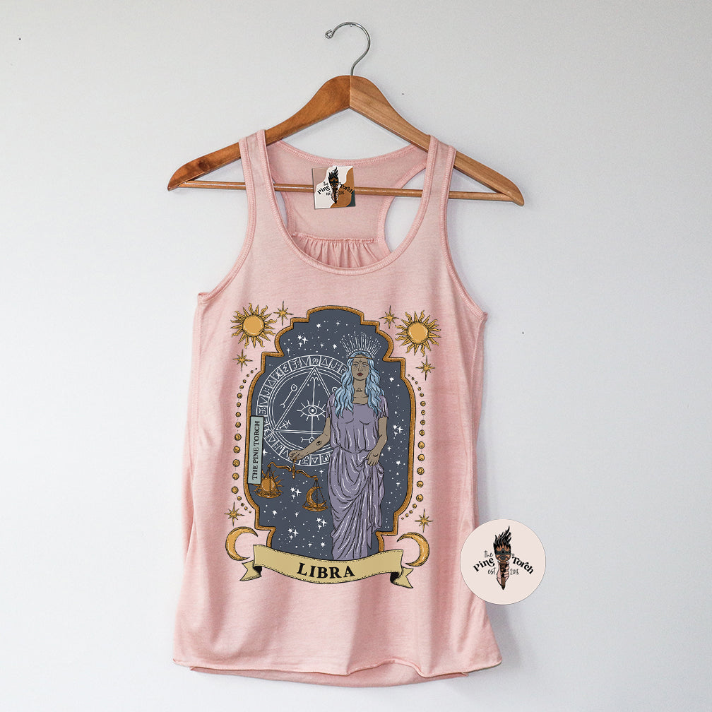 LIBRA // FLOWY RACERBACK TANK