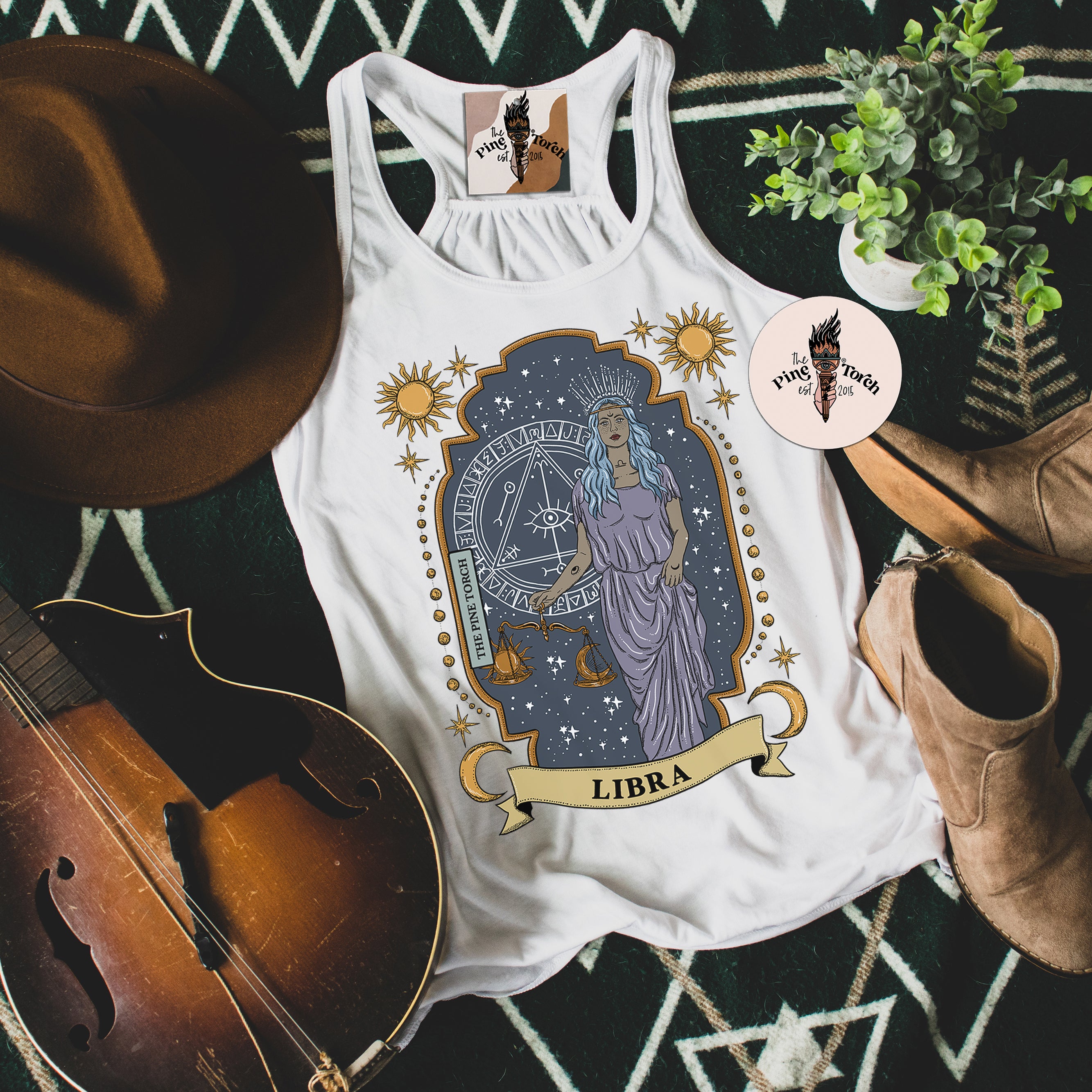 LIBRA // FLOWY RACERBACK TANK