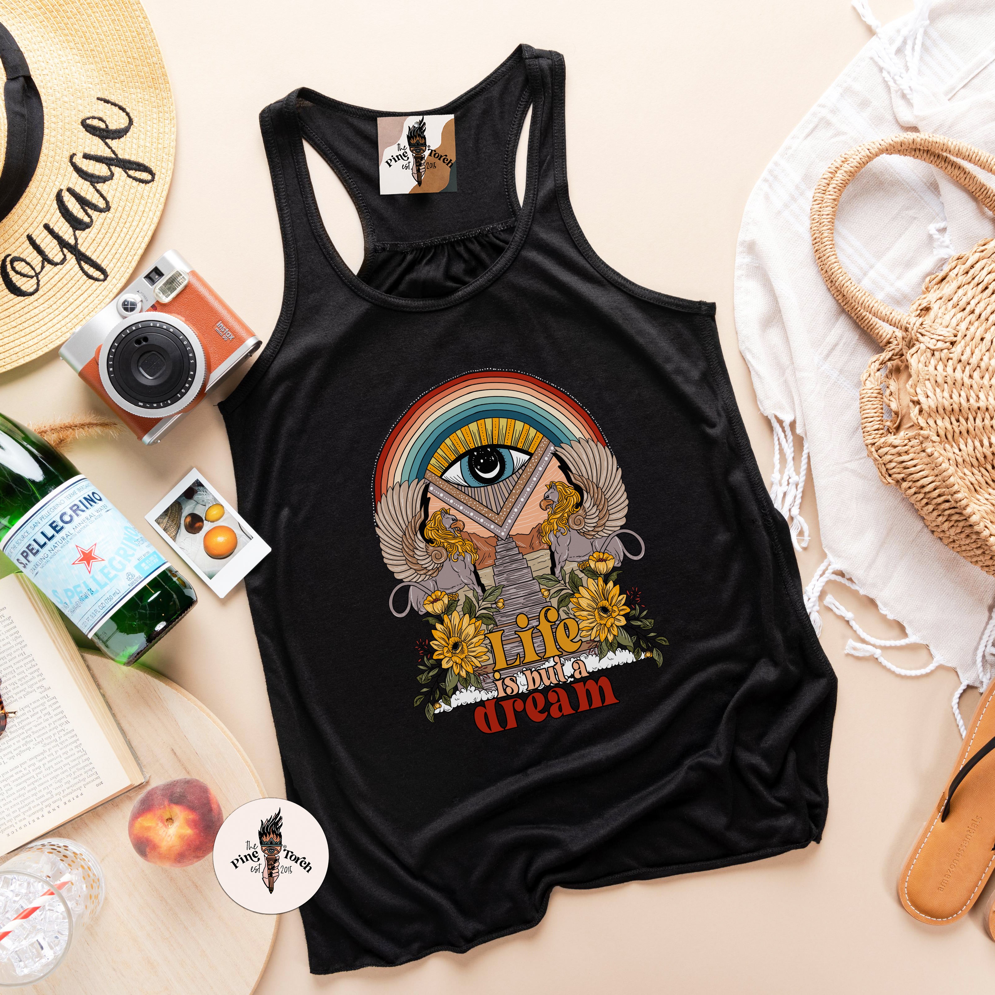 LIFE IS BUT A DREAM // FLOWY RACERBACK TANK