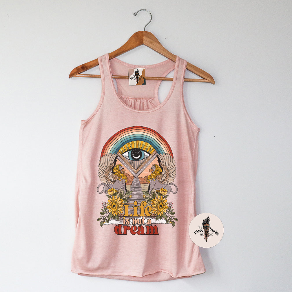 LIFE IS BUT A DREAM // FLOWY RACERBACK TANK