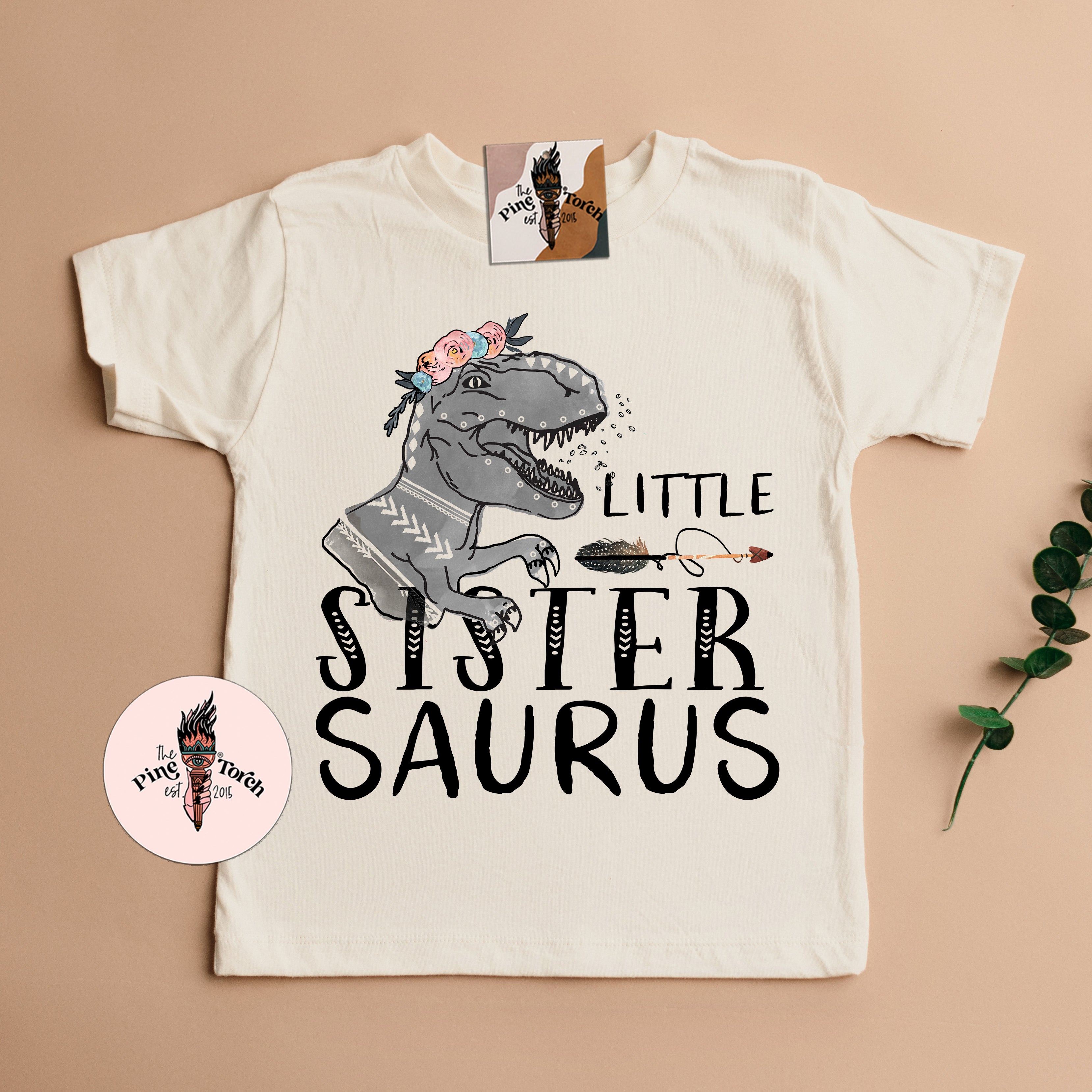 « LITTLE SISTER SAURUS » KID'S TEE