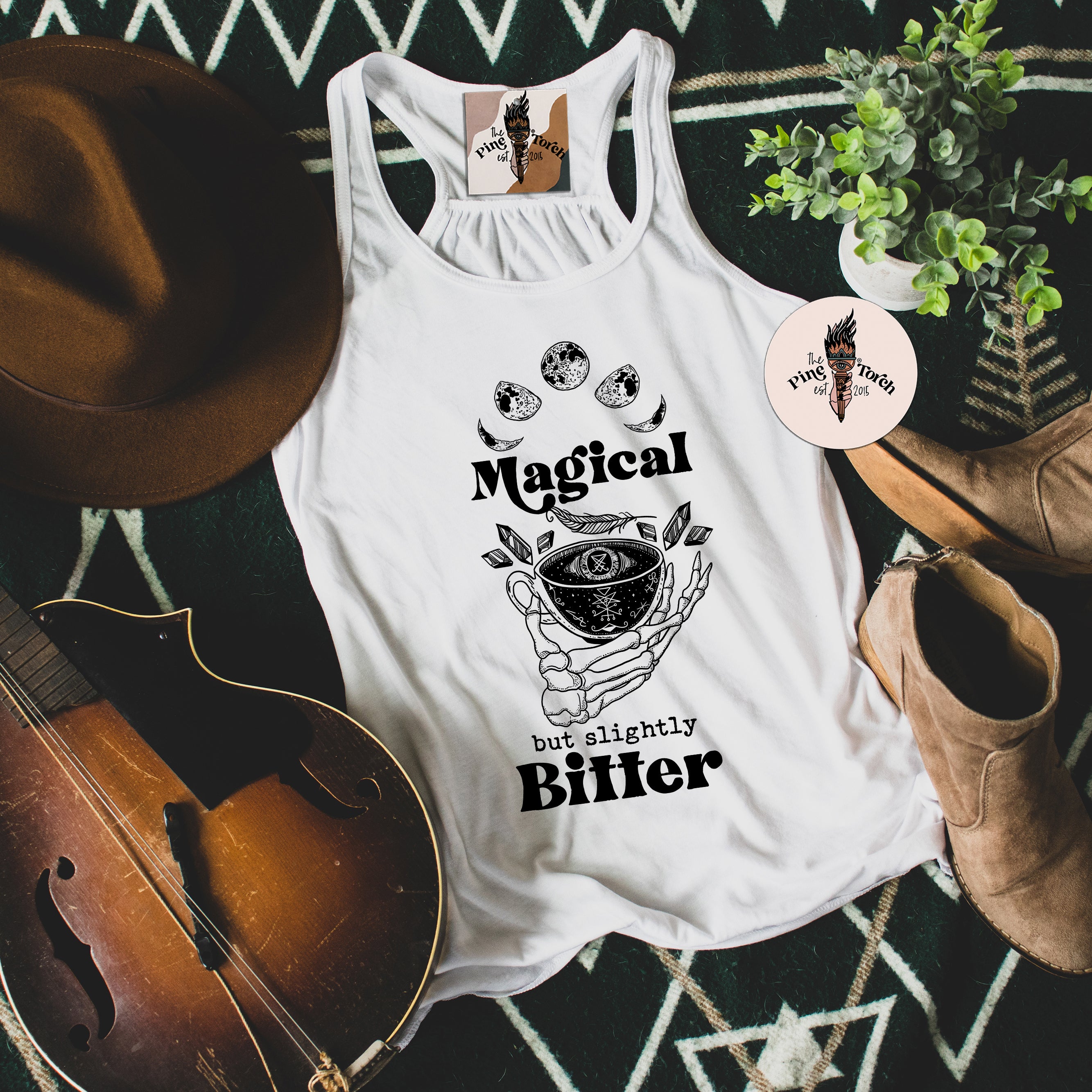 MAGICAL BUT SLIGHTLY BITTER // FLOWY RACERBACK TANK