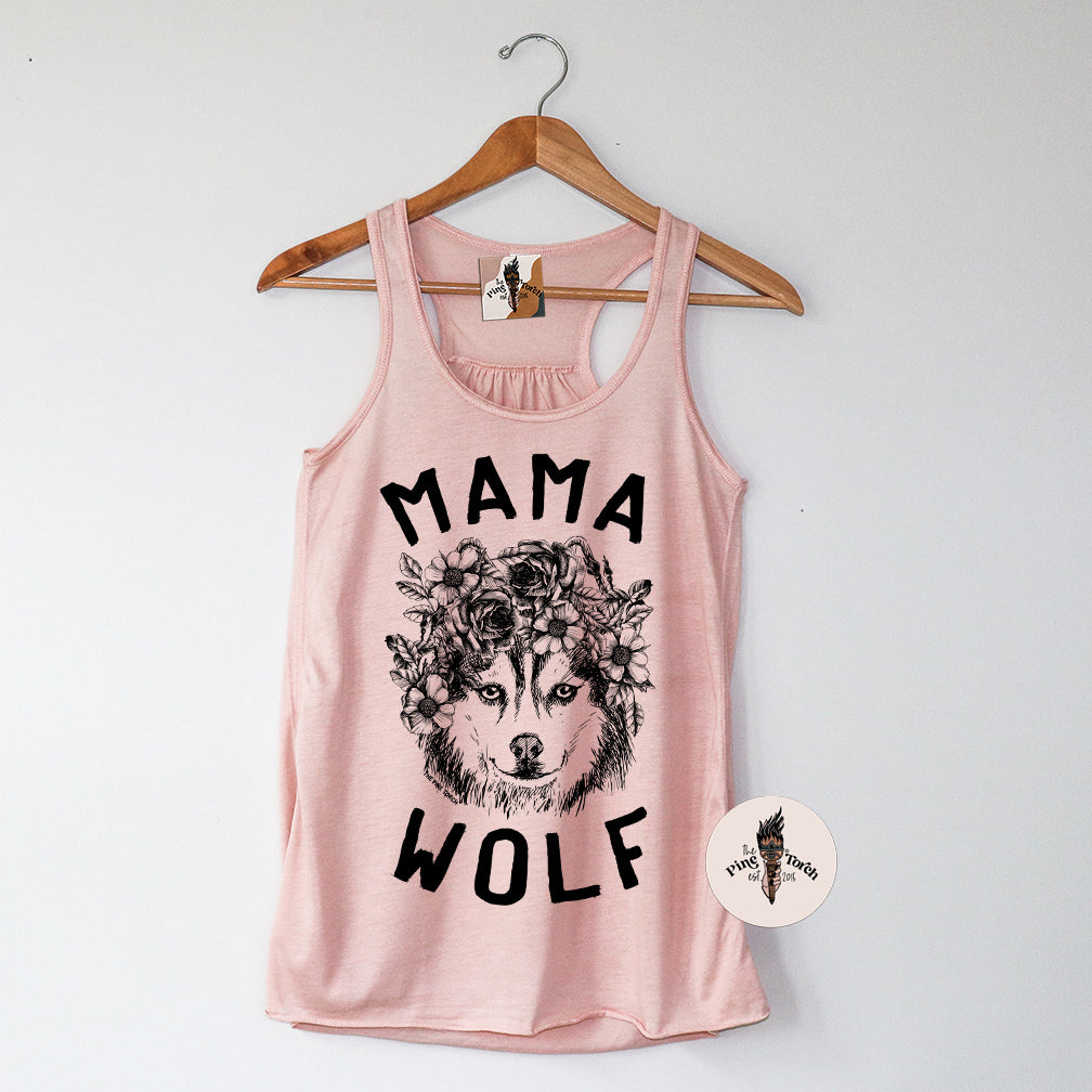 MAMA WOLF // FLOWY RACERBACK TANK