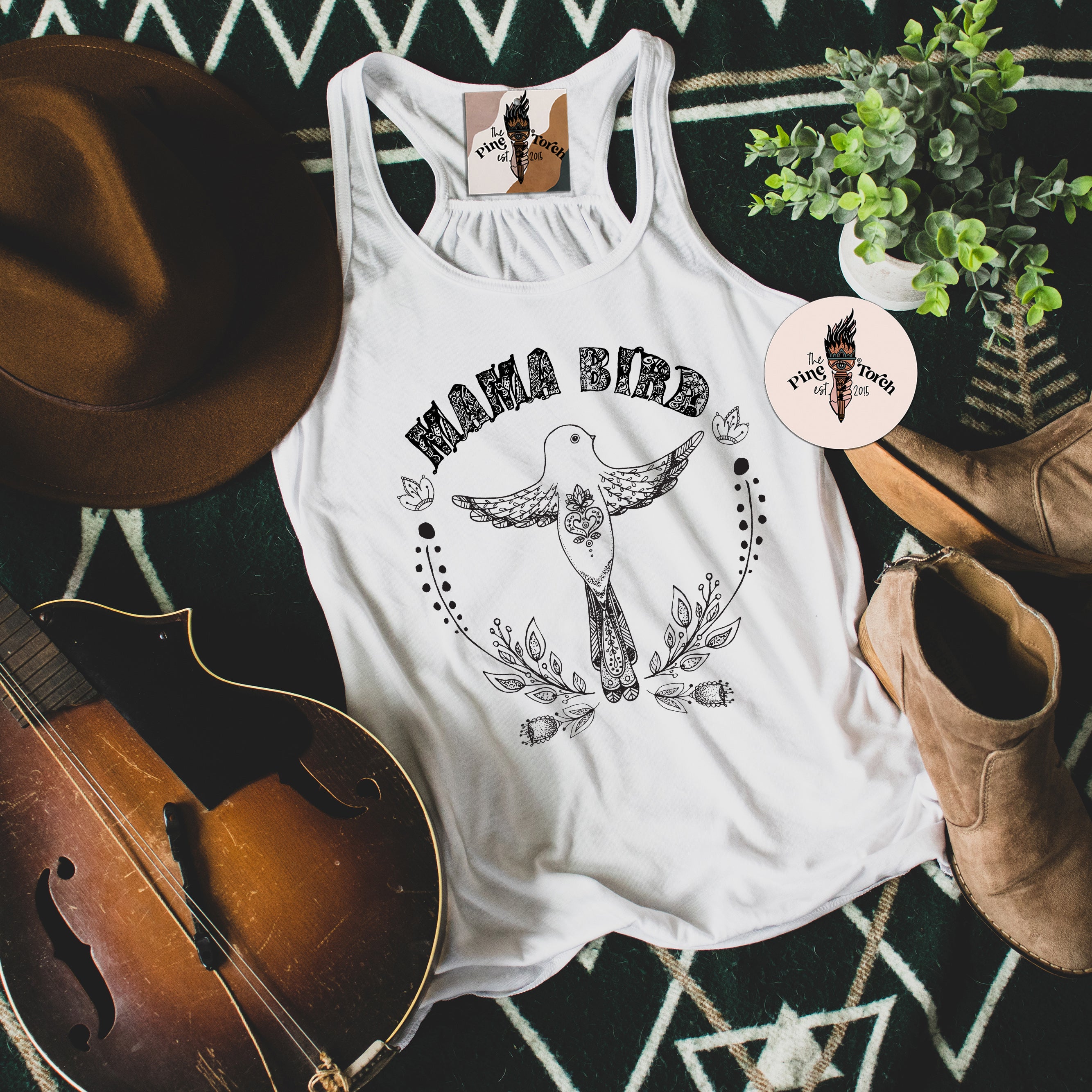 MAMA BIRD // FLOWY RACERBACK TANK