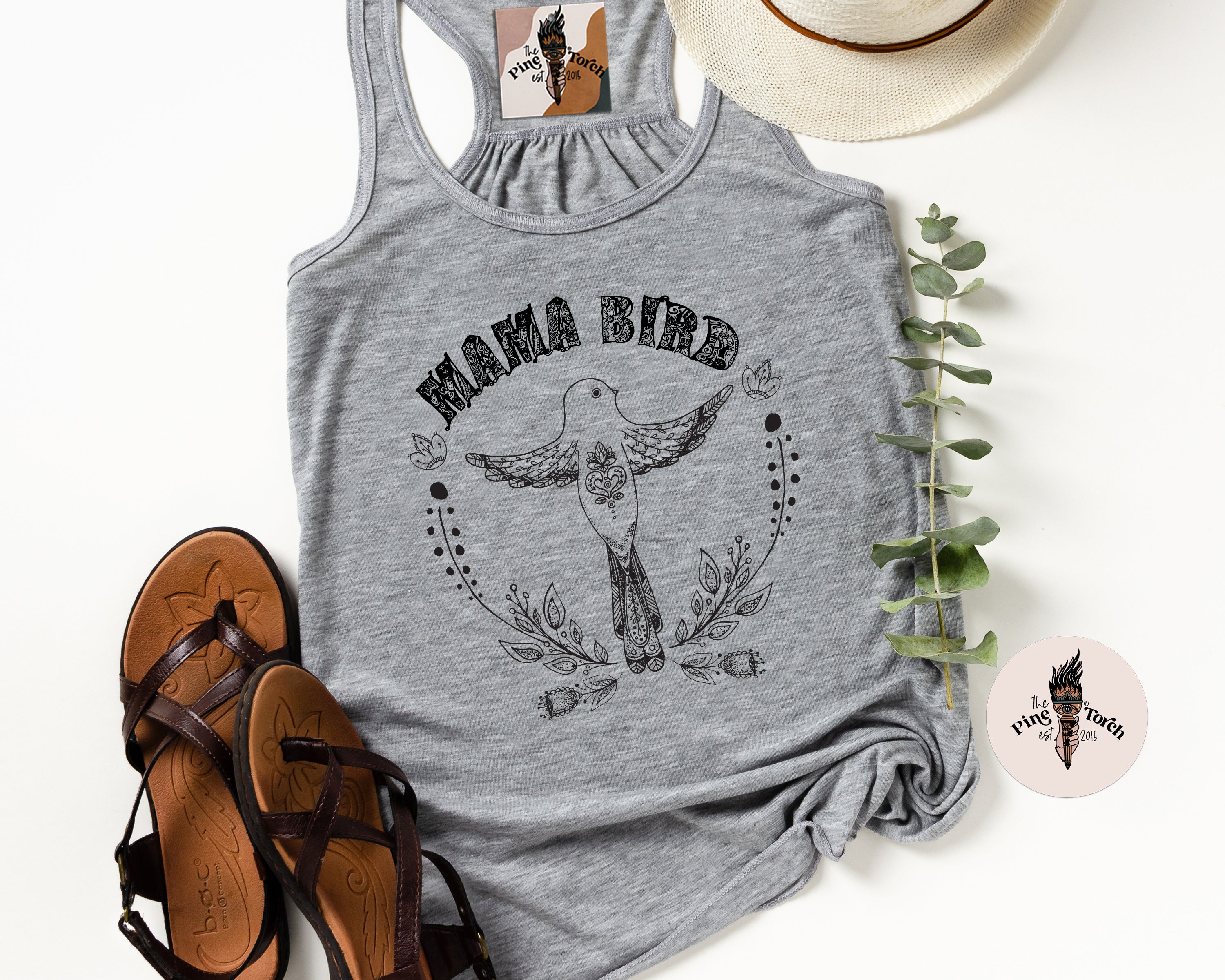 MAMA BIRD // FLOWY RACERBACK TANK