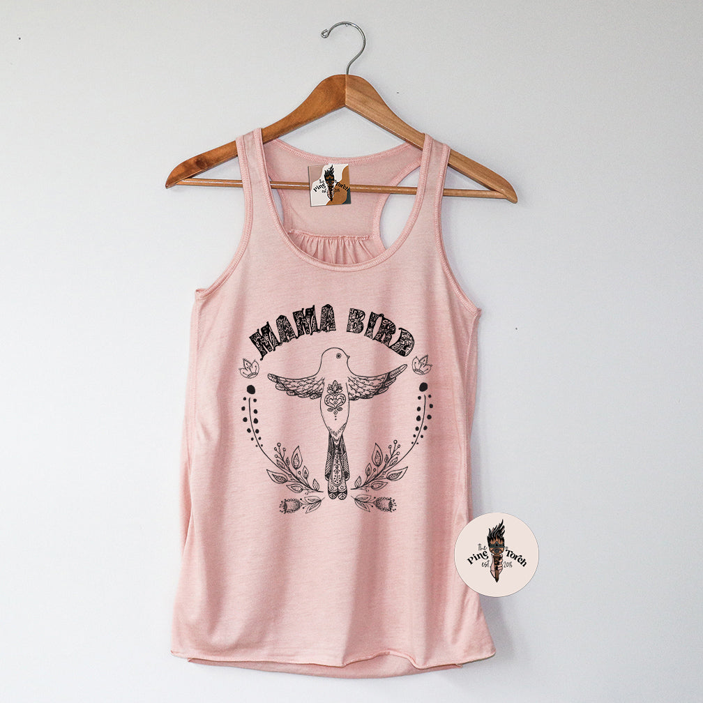 MAMA BIRD // FLOWY RACERBACK TANK