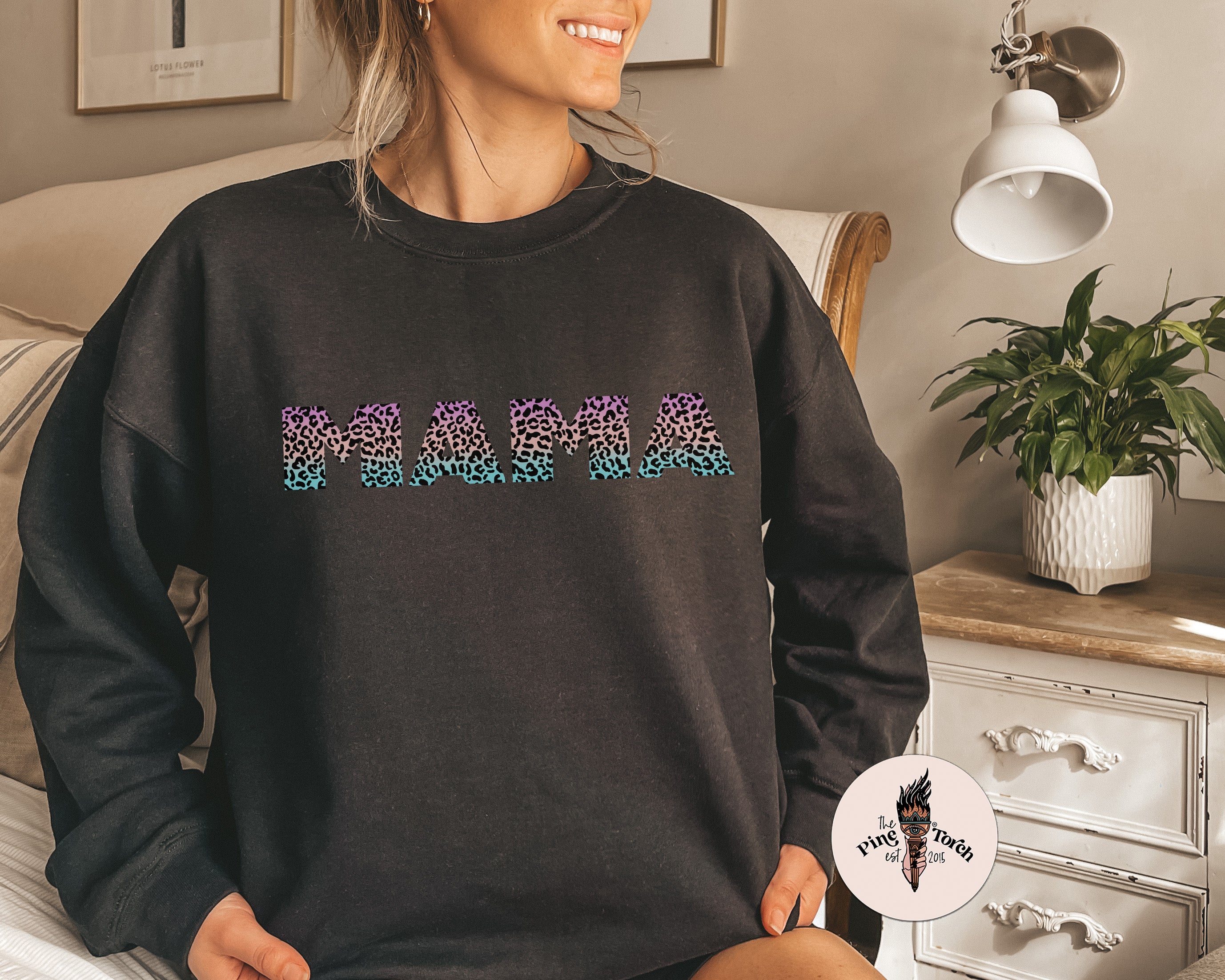 MAMA OMBRE LEOPARD // UNISEX PULLOVER