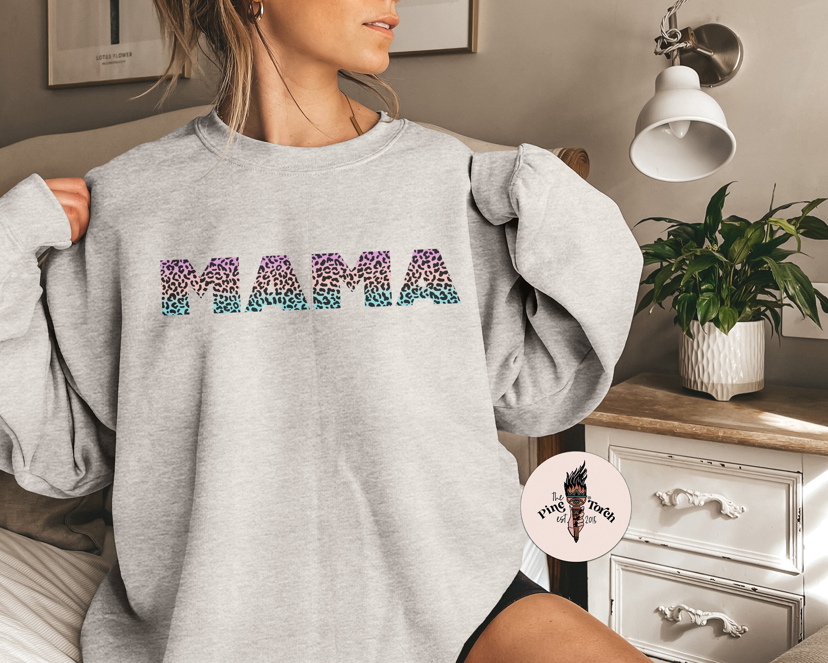 MAMA OMBRE LEOPARD // UNISEX PULLOVER