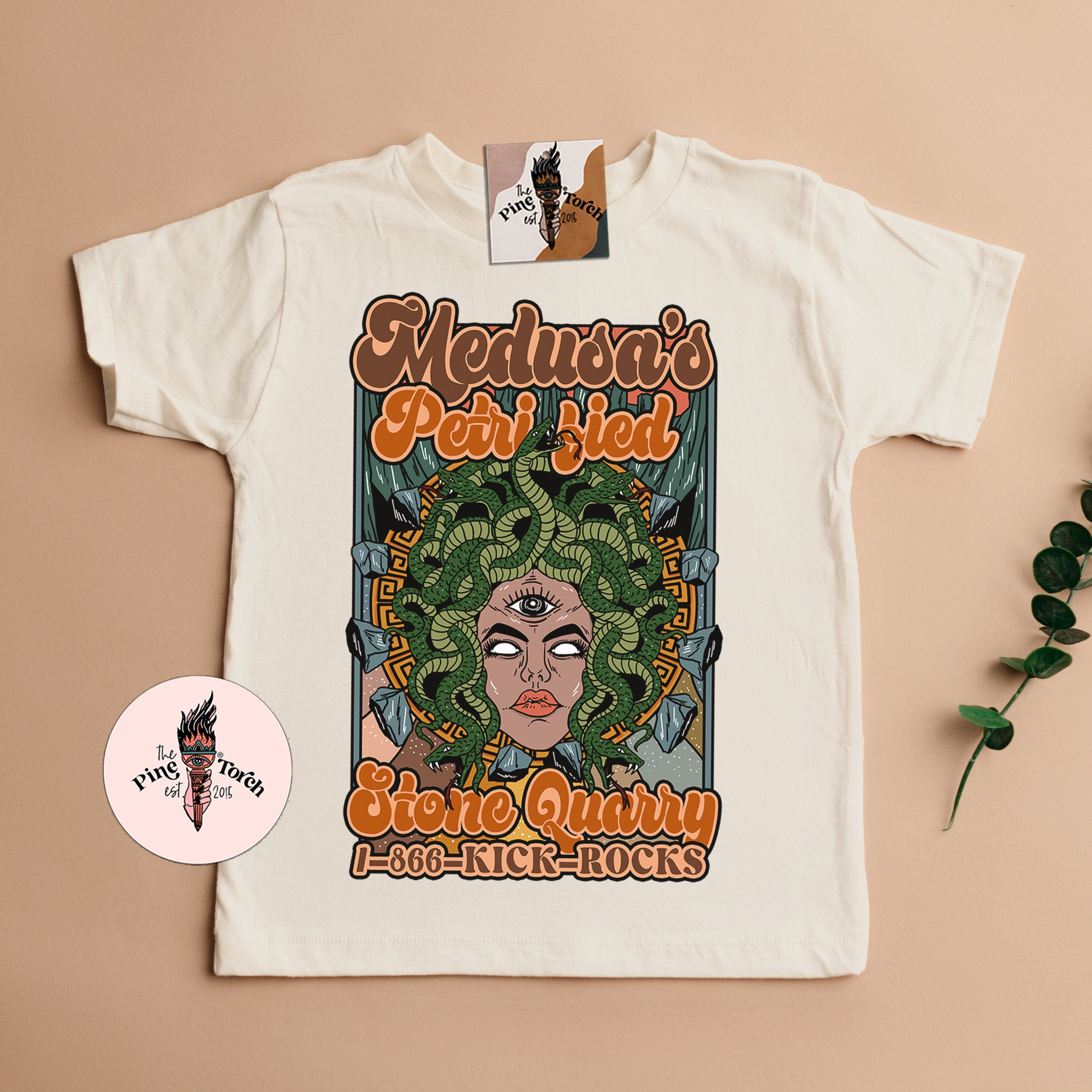« MEDUSA'S PETRIFIED STONE QUARRY » KIDS TEE