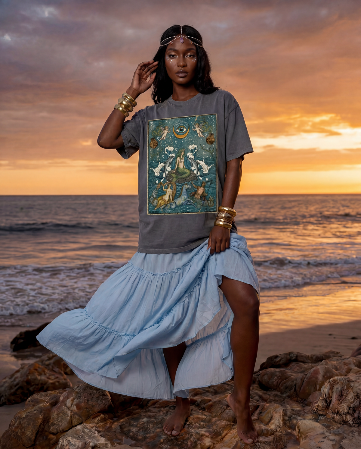 Sea Ménagère // Snow Washed Oversized Cotton T-Shirt | The Pine Torch