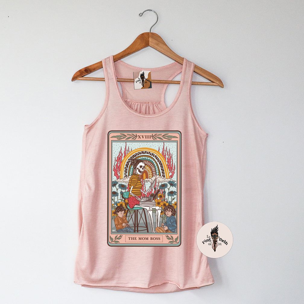 THE MOM BOSS // FLOWY RACERBACK TANK