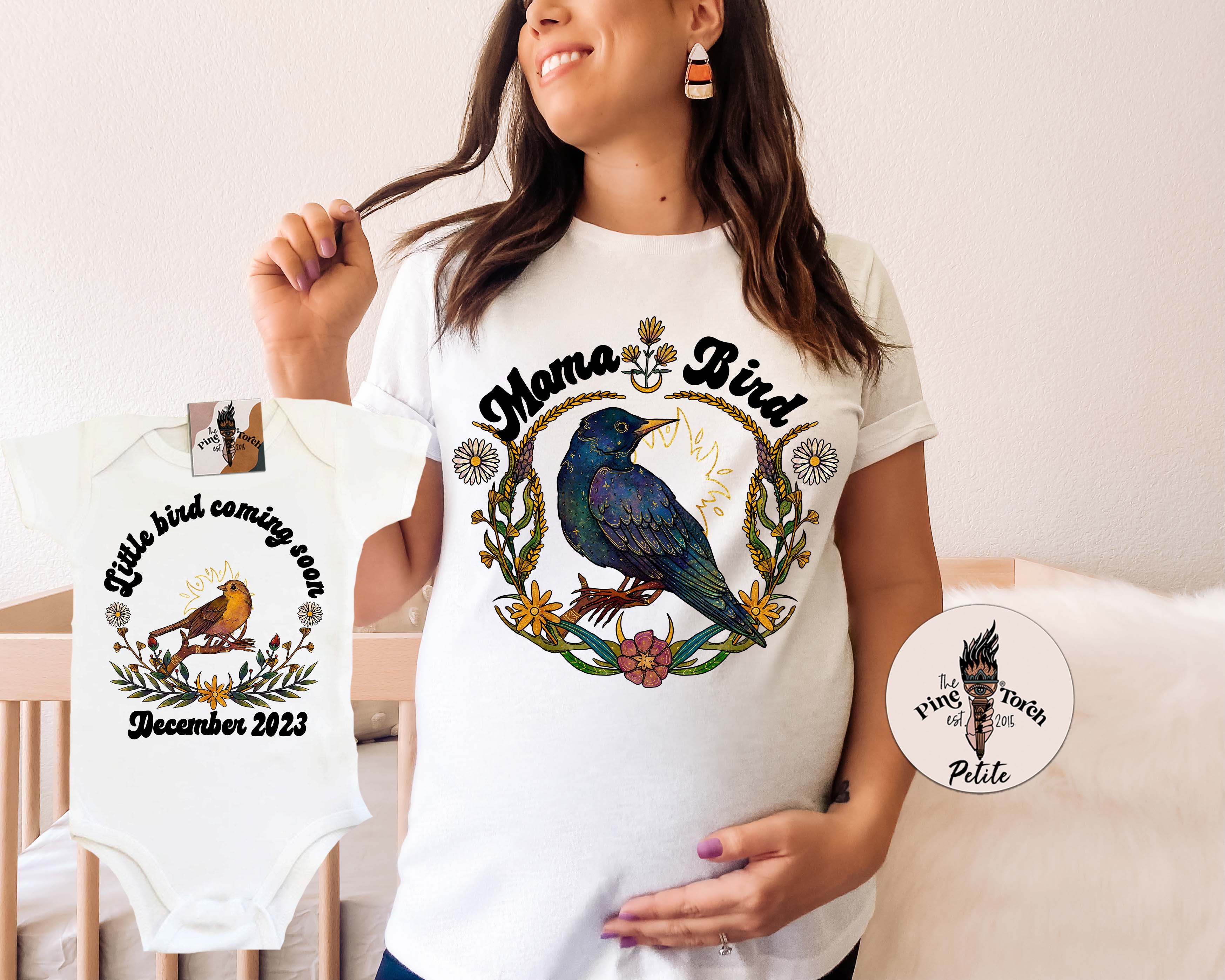 « CUSTOM BIRD PREGNANCY ANNOUNCEMENT » BODYSUIT
