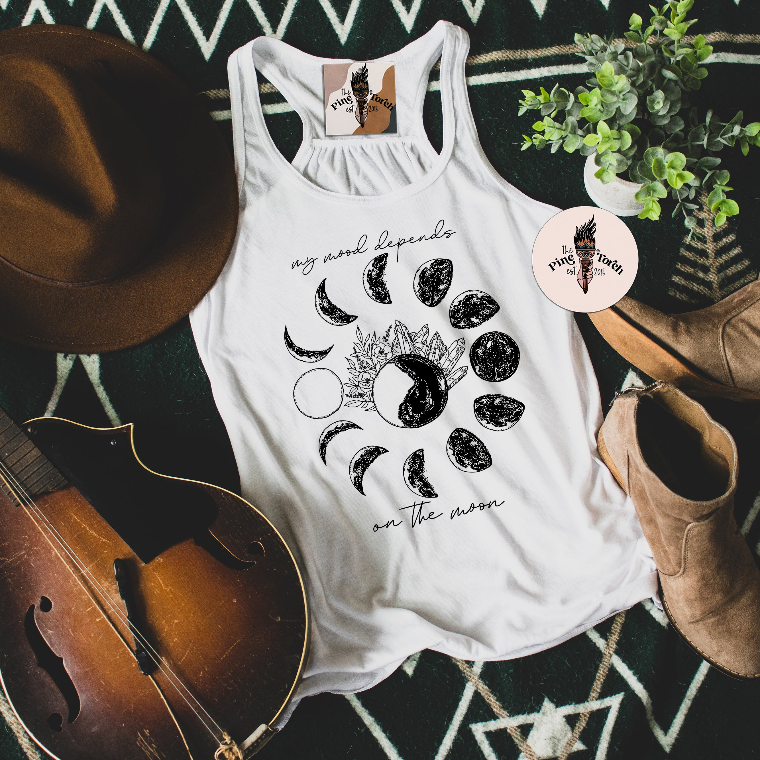 MY MOOD DEPENDS ON THE MOON // FLOWY RACERBACK TANK