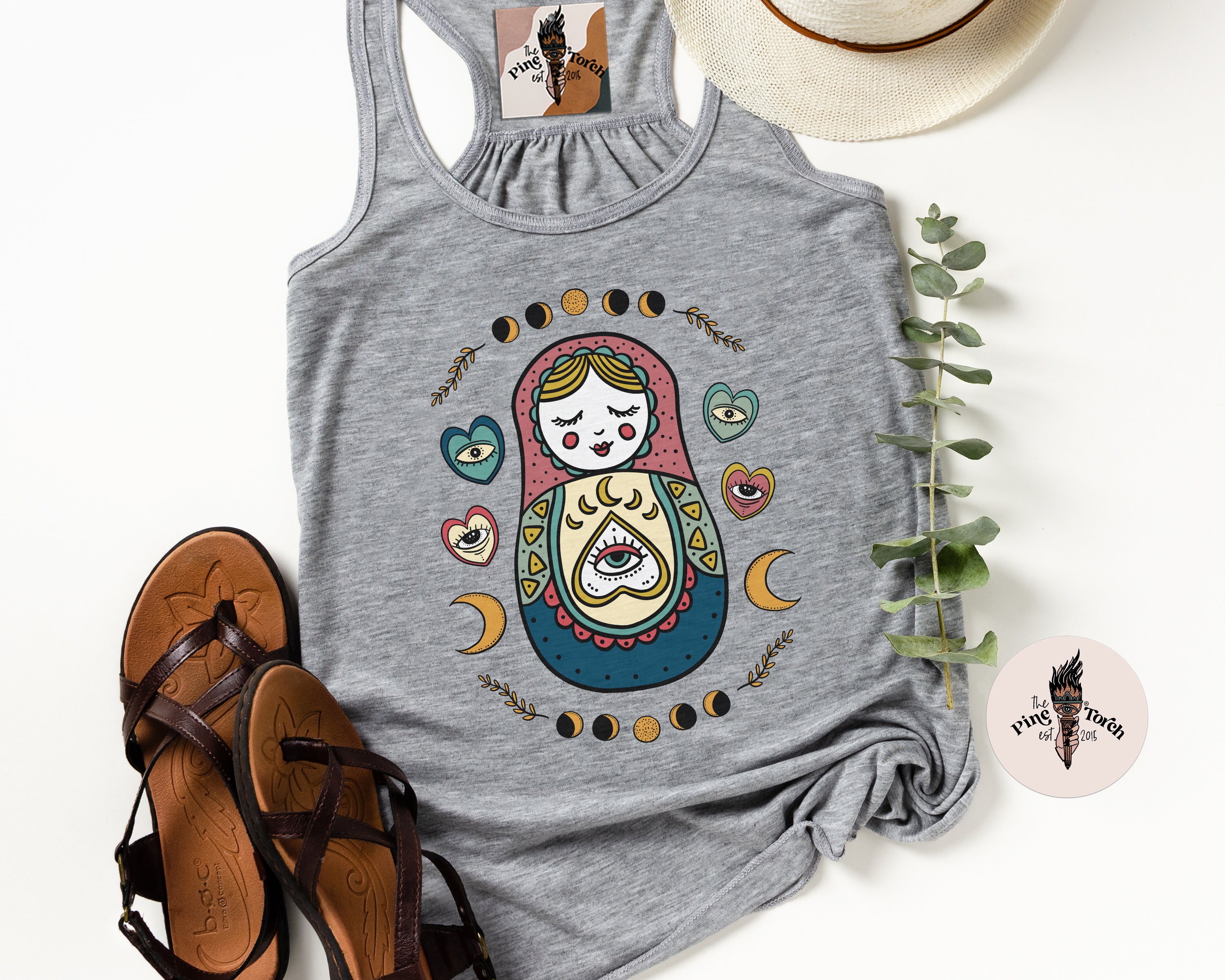 NESTING DOLL // FLOWY RACERBACK TANK