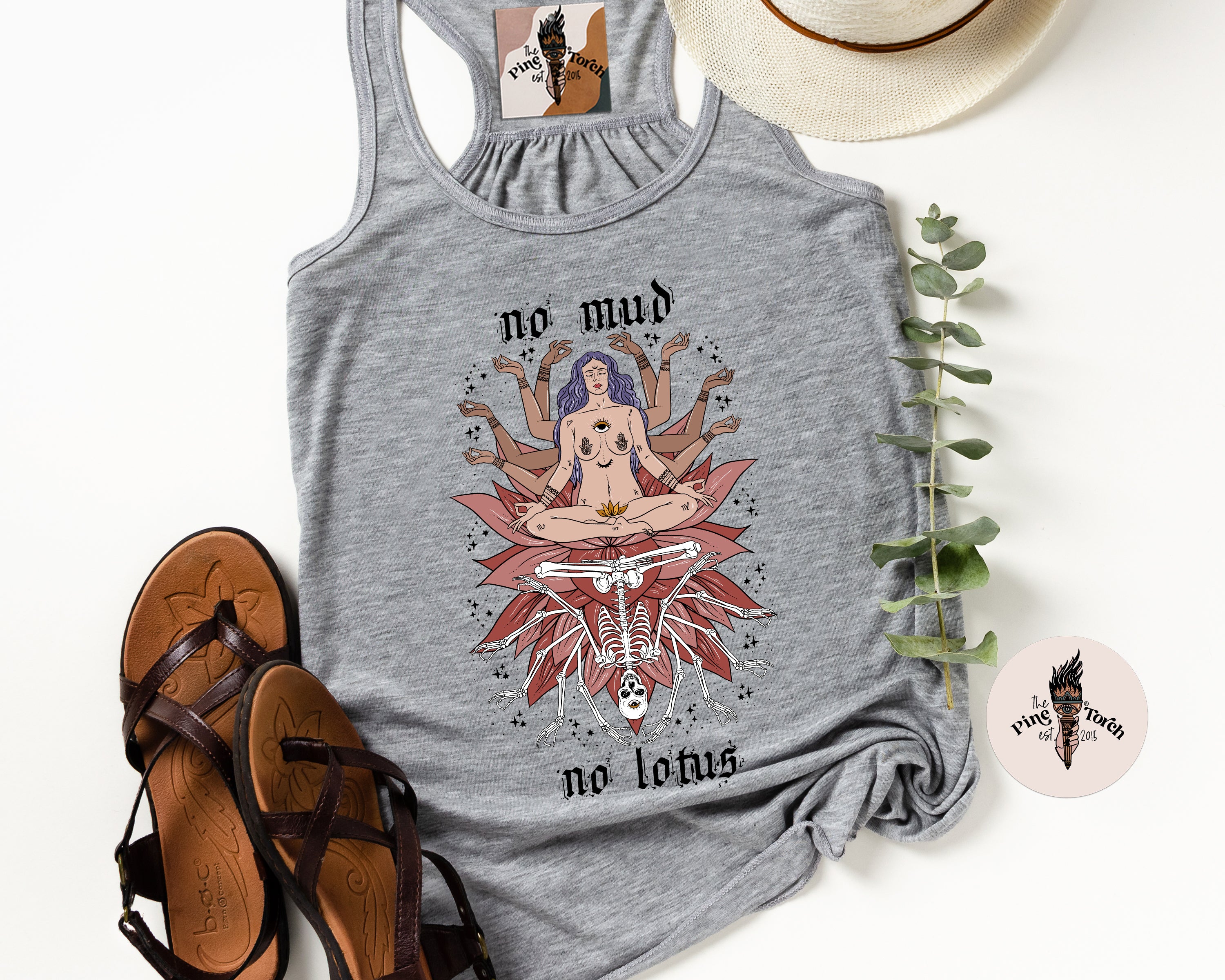 NO MUD NO LOTUS // FLOWY RACERBACK TANK